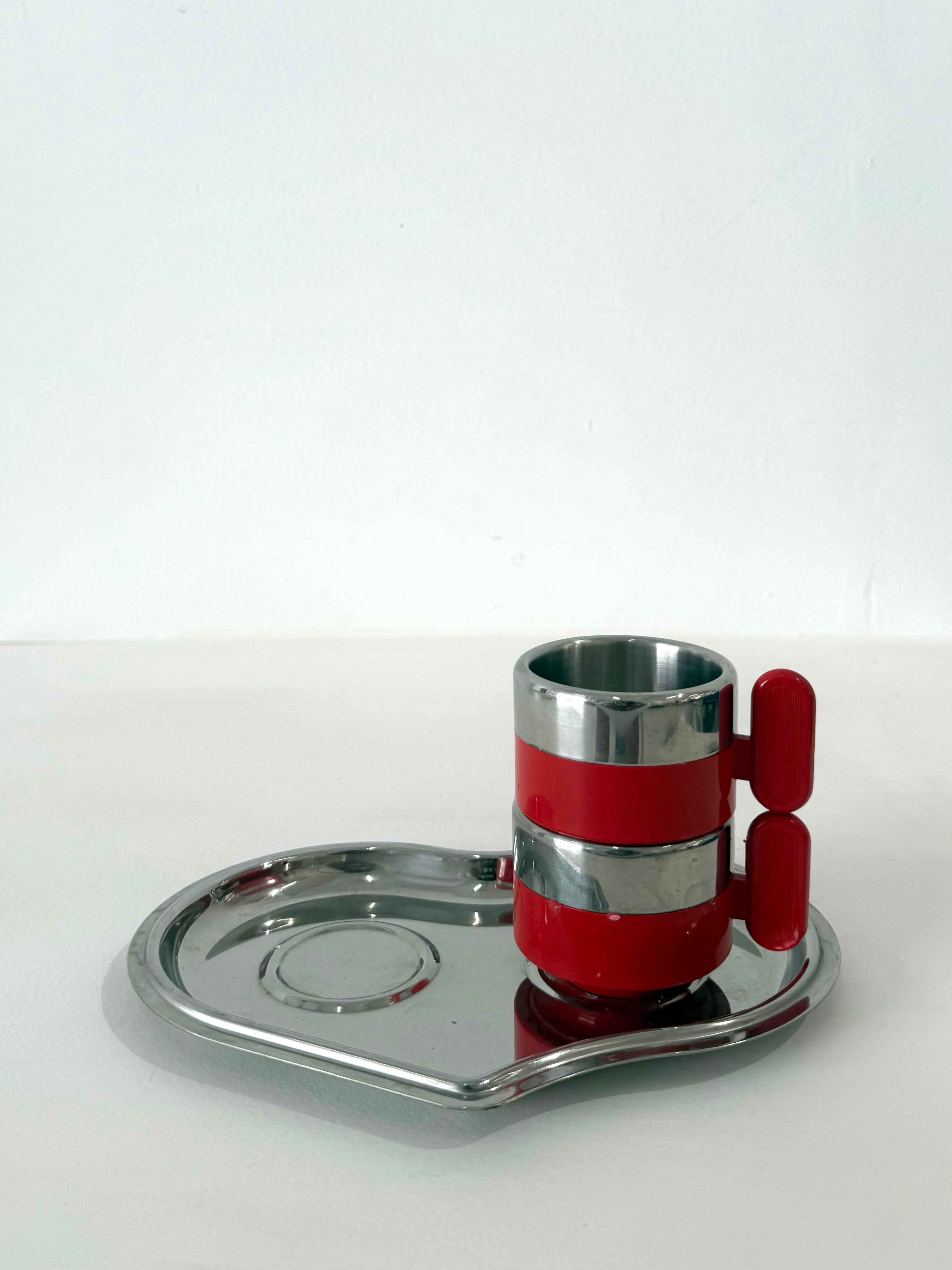 Duo de tasses Morinox, Italie, 1970s