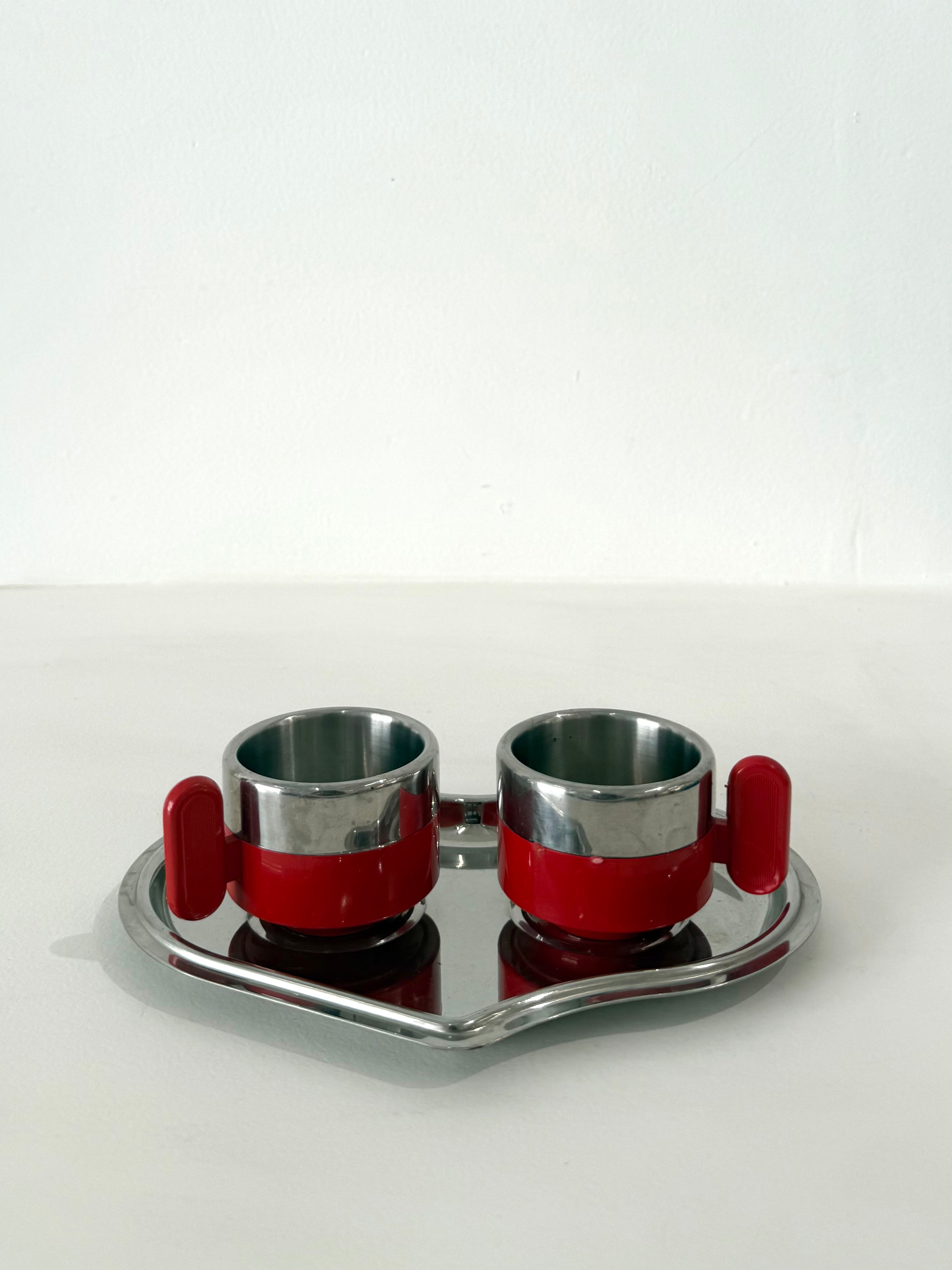 Duo de tasses Morinox, Italie, 1970s