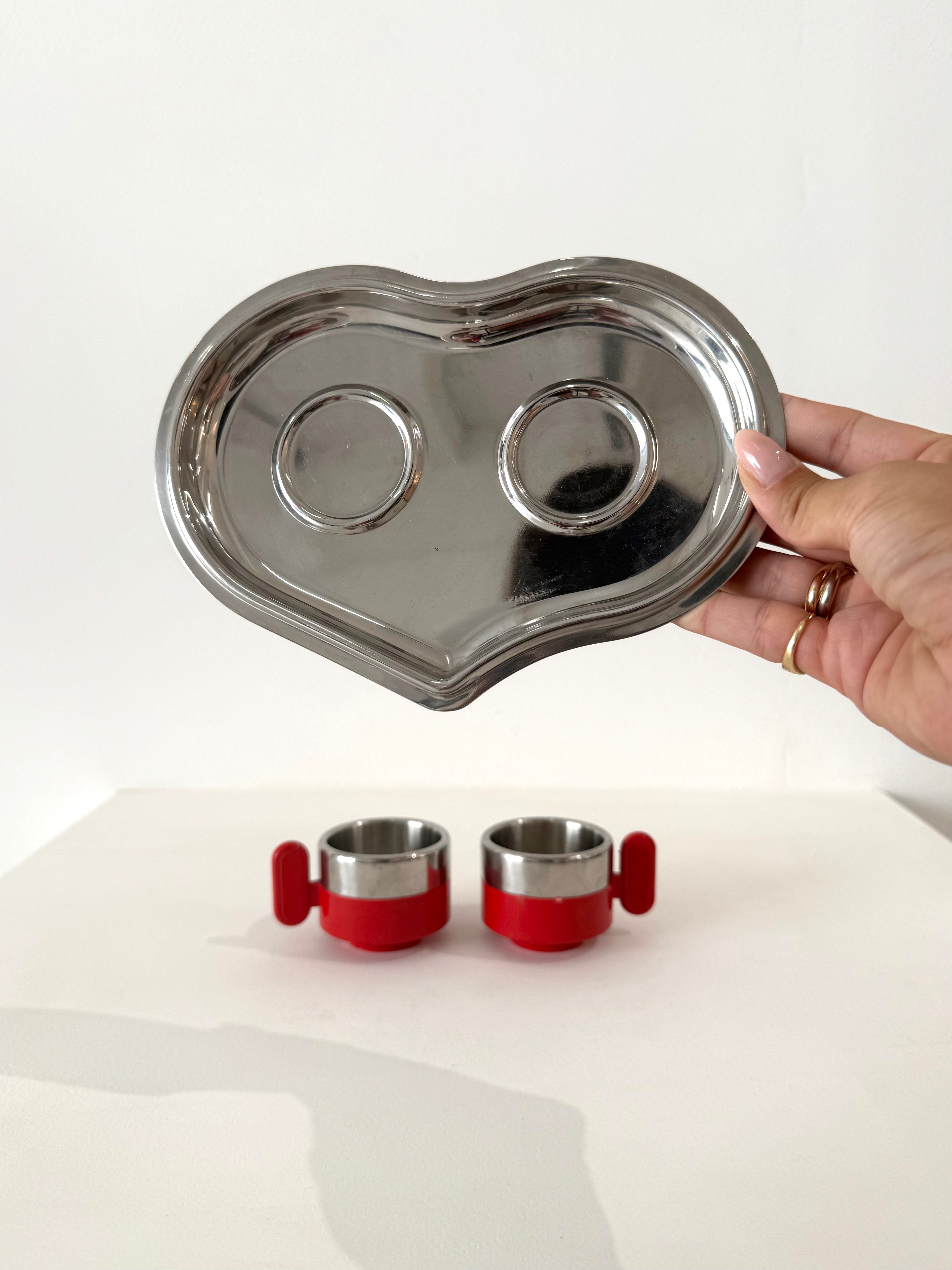 Duo de tasses Morinox, Italie, 1970s