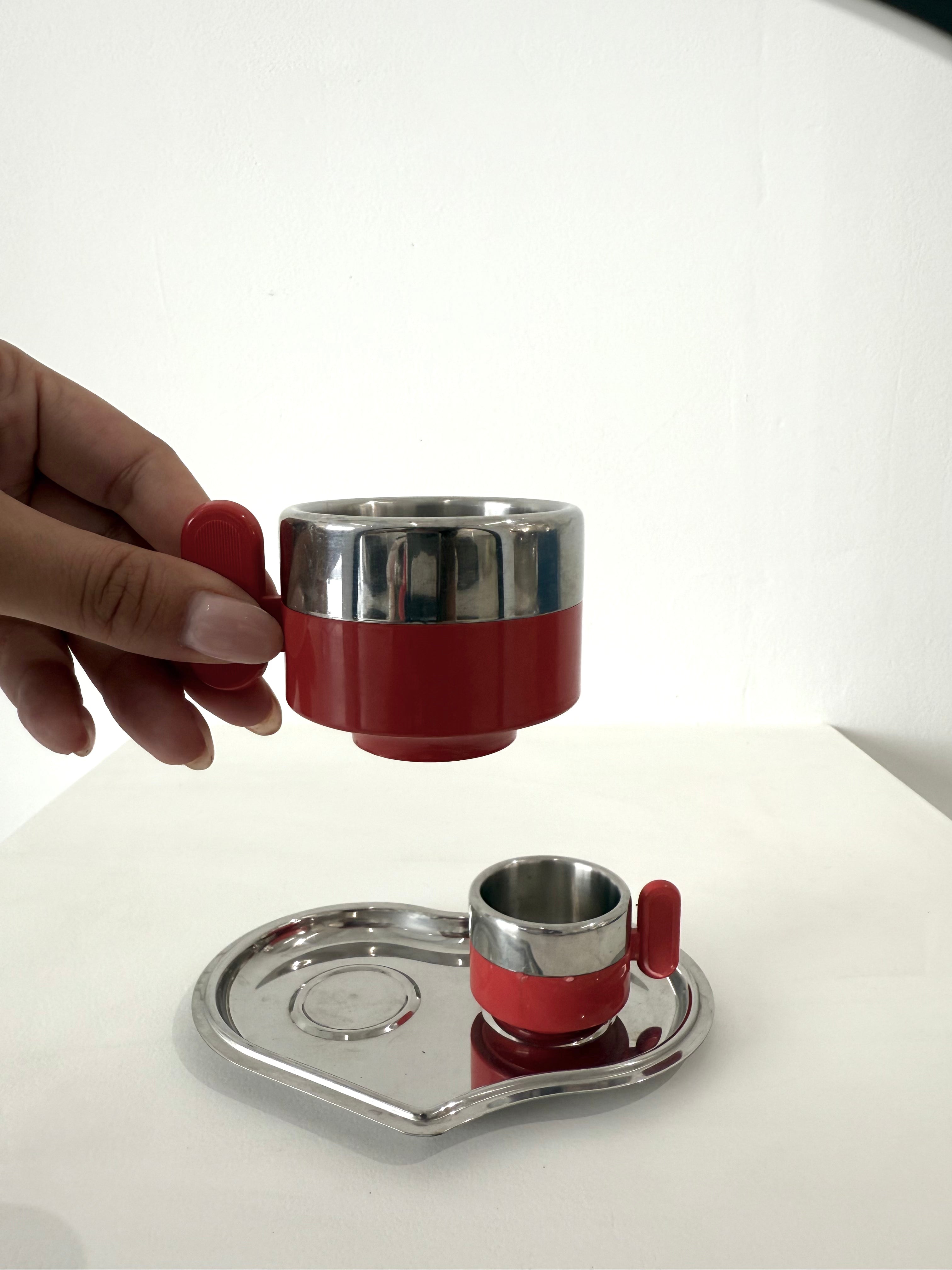 Duo de tasses Morinox, Italie, 1970s