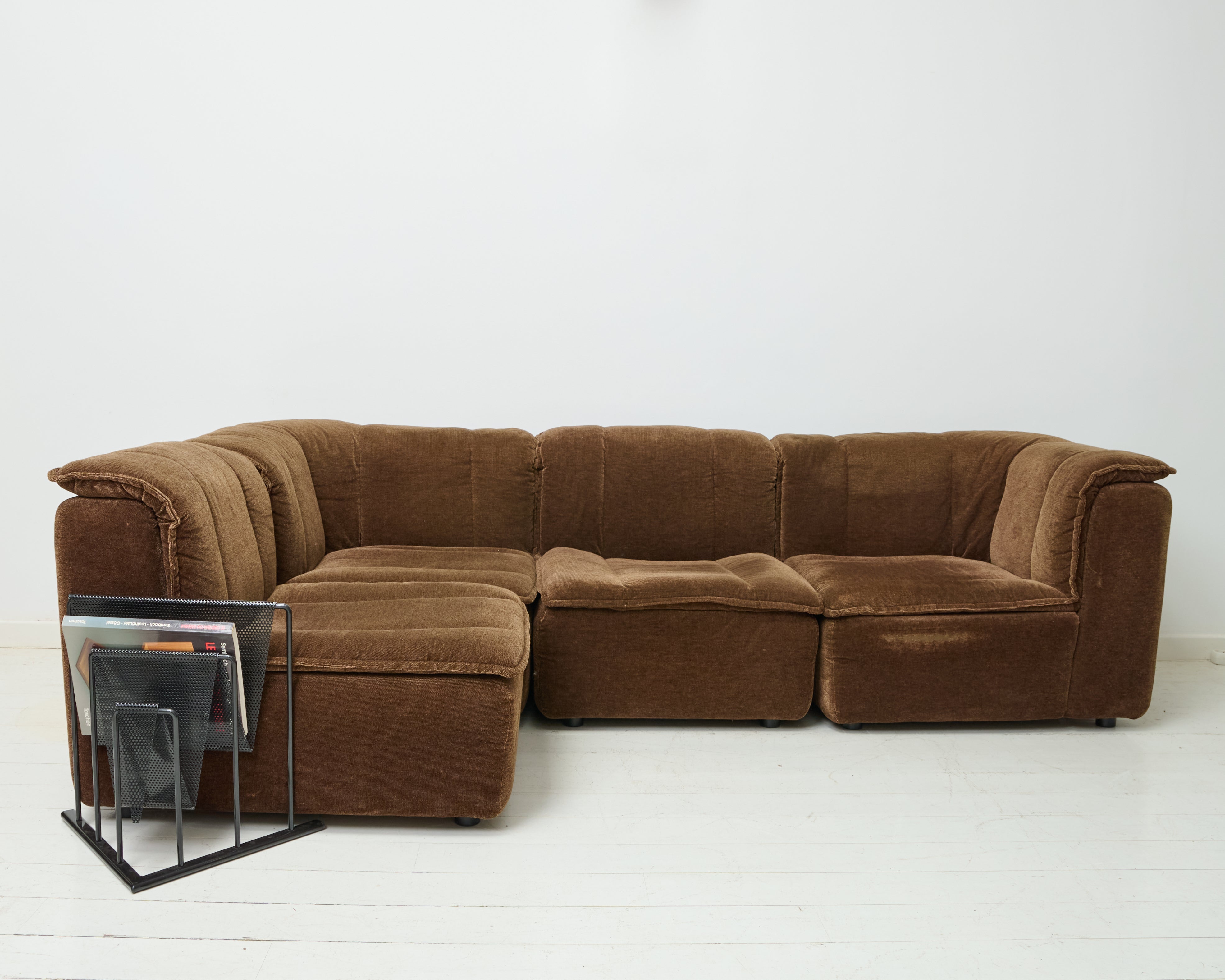 Velvet sofa, Rolf Benz, Germany, 1970s