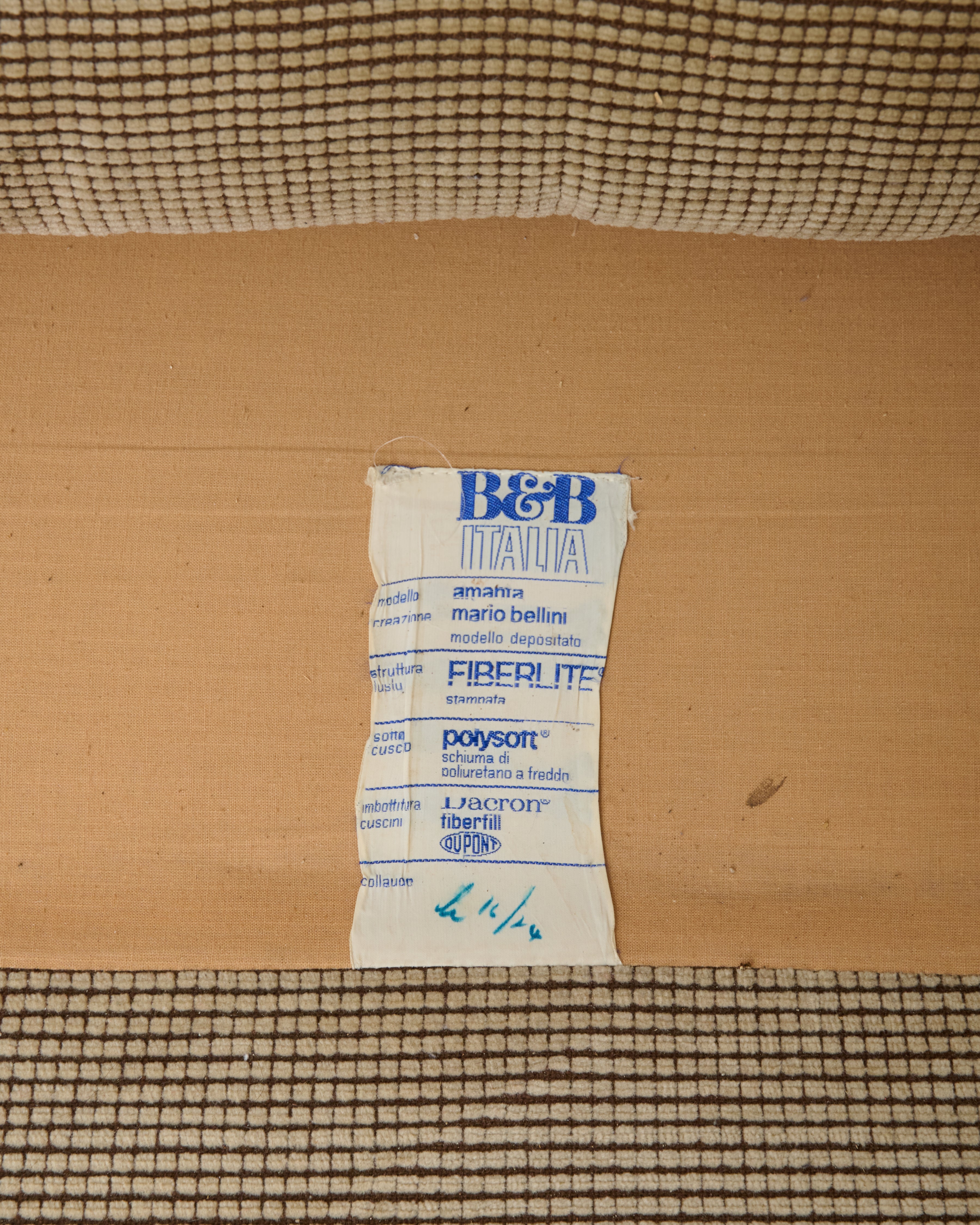 Chauffeuse "Amanta" (1 sur 3), Mario Bellini, B&B Italia, 1970-1980