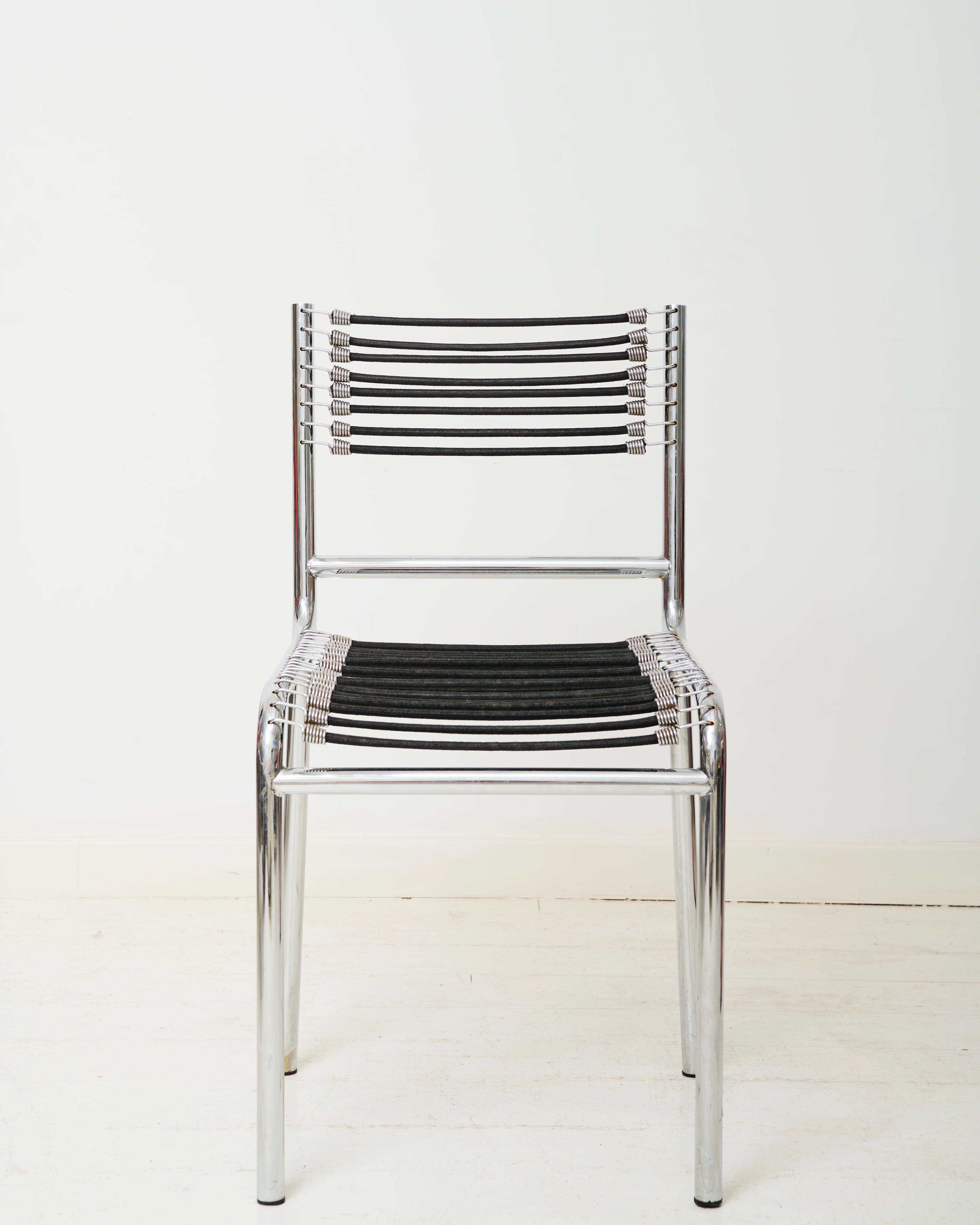 Paire de chaises chromé "Sandow" (1 sur 3), René Herbst, 1980s