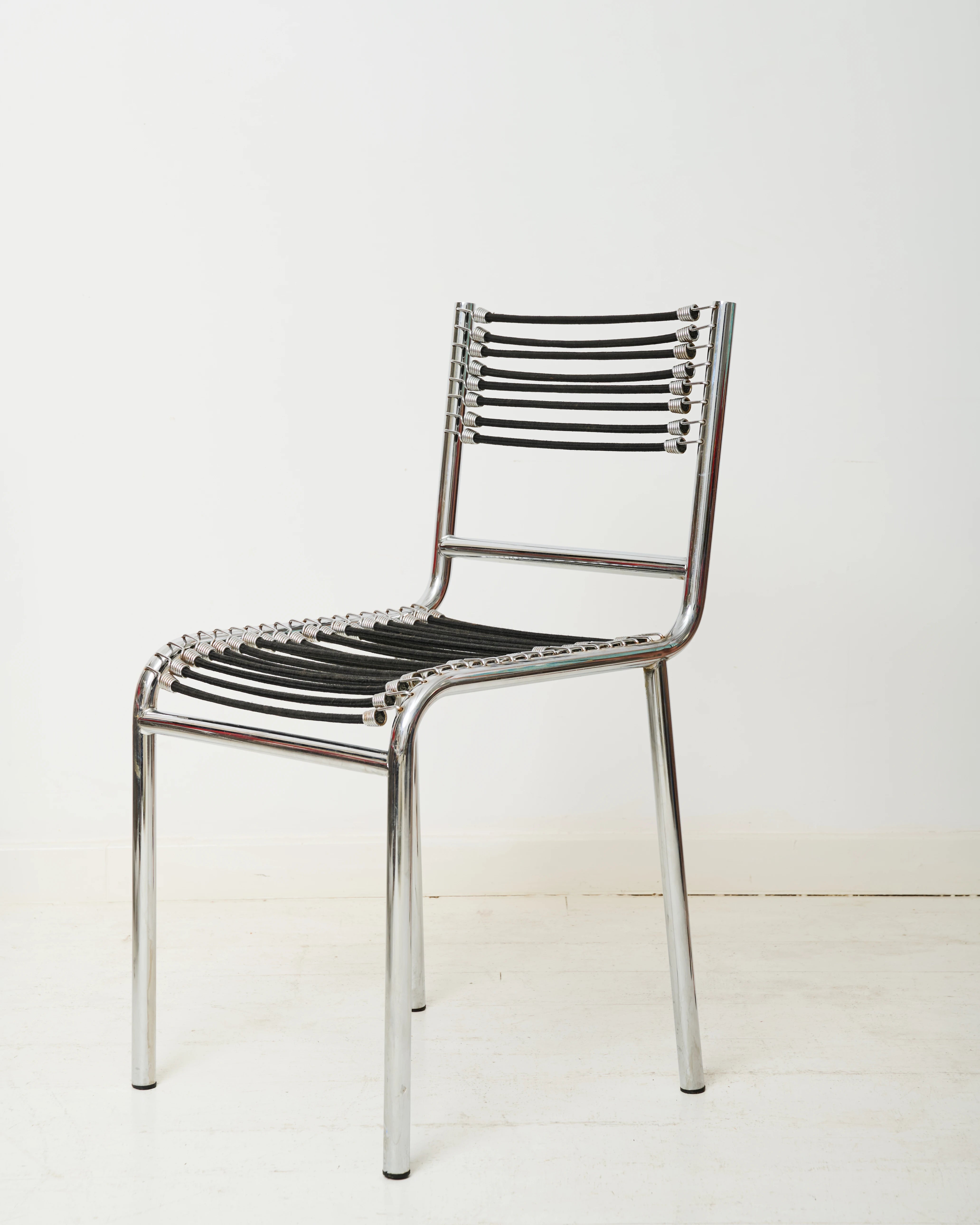 Paire de chaises chromé "Sandow" (1 sur 3), René Herbst, 1980s