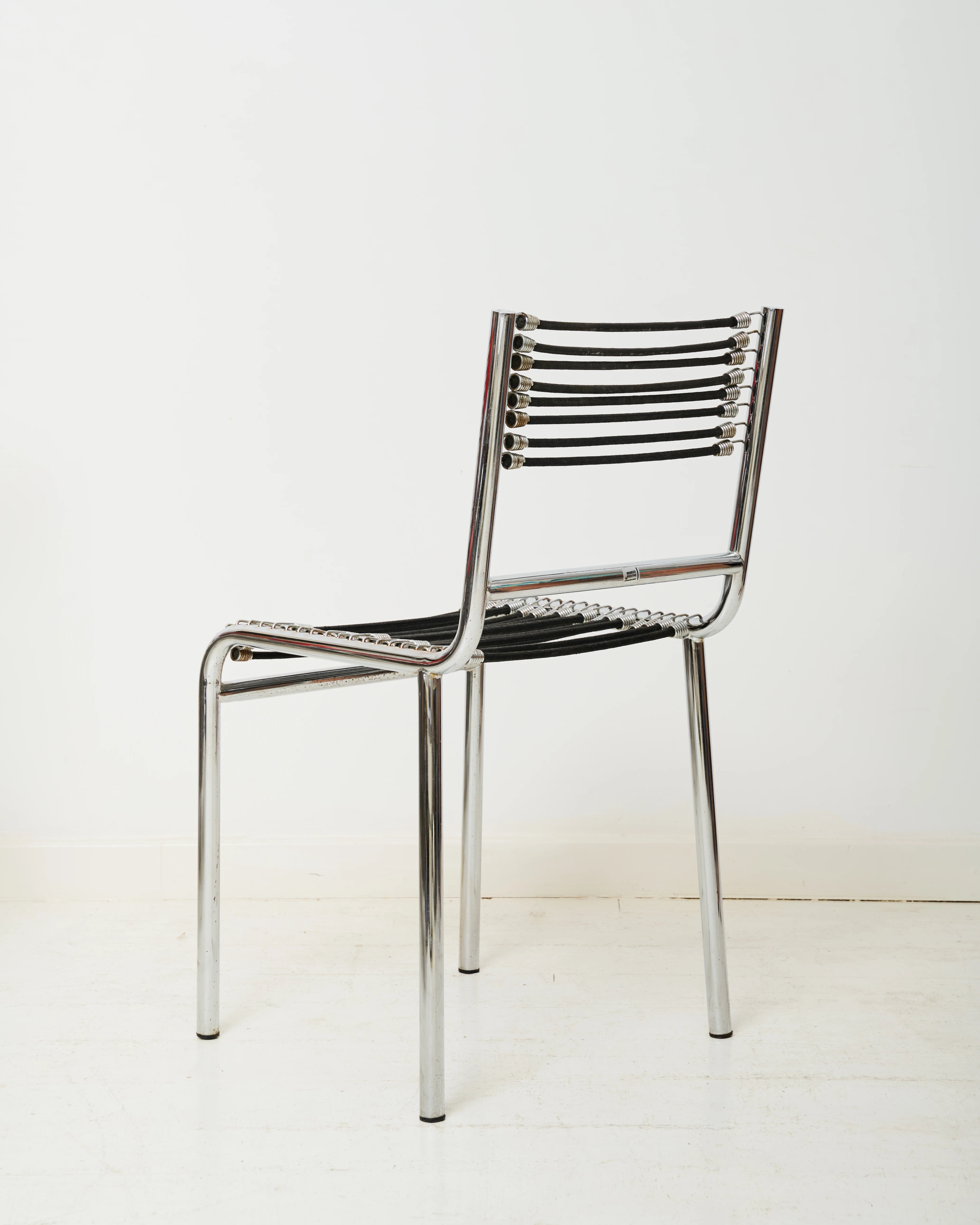 Paire de chaises chromé "Sandow" (1 sur 3), René Herbst, 1980s