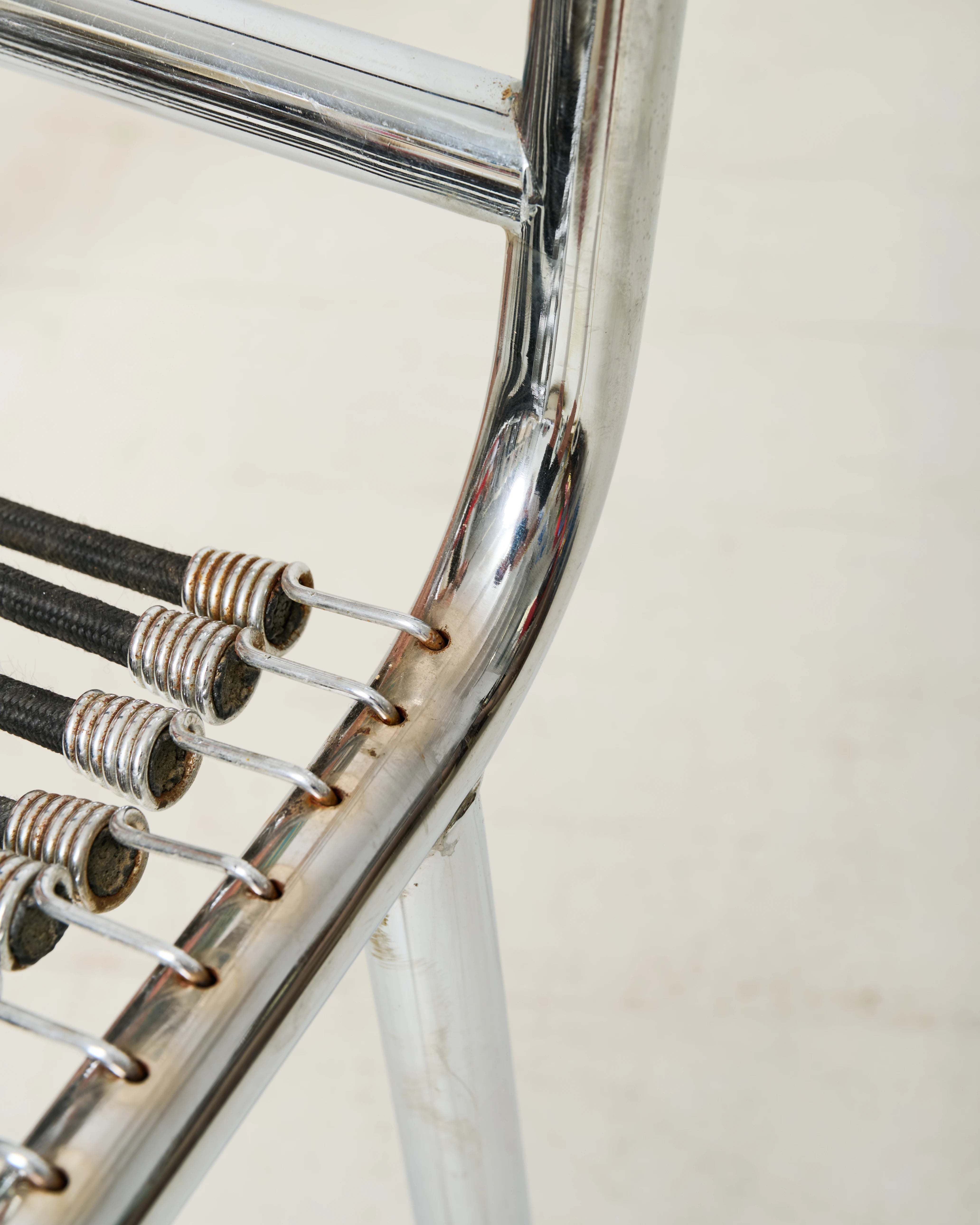 Paire de chaises chromé "Sandow" (1 sur 3), René Herbst, 1980s
