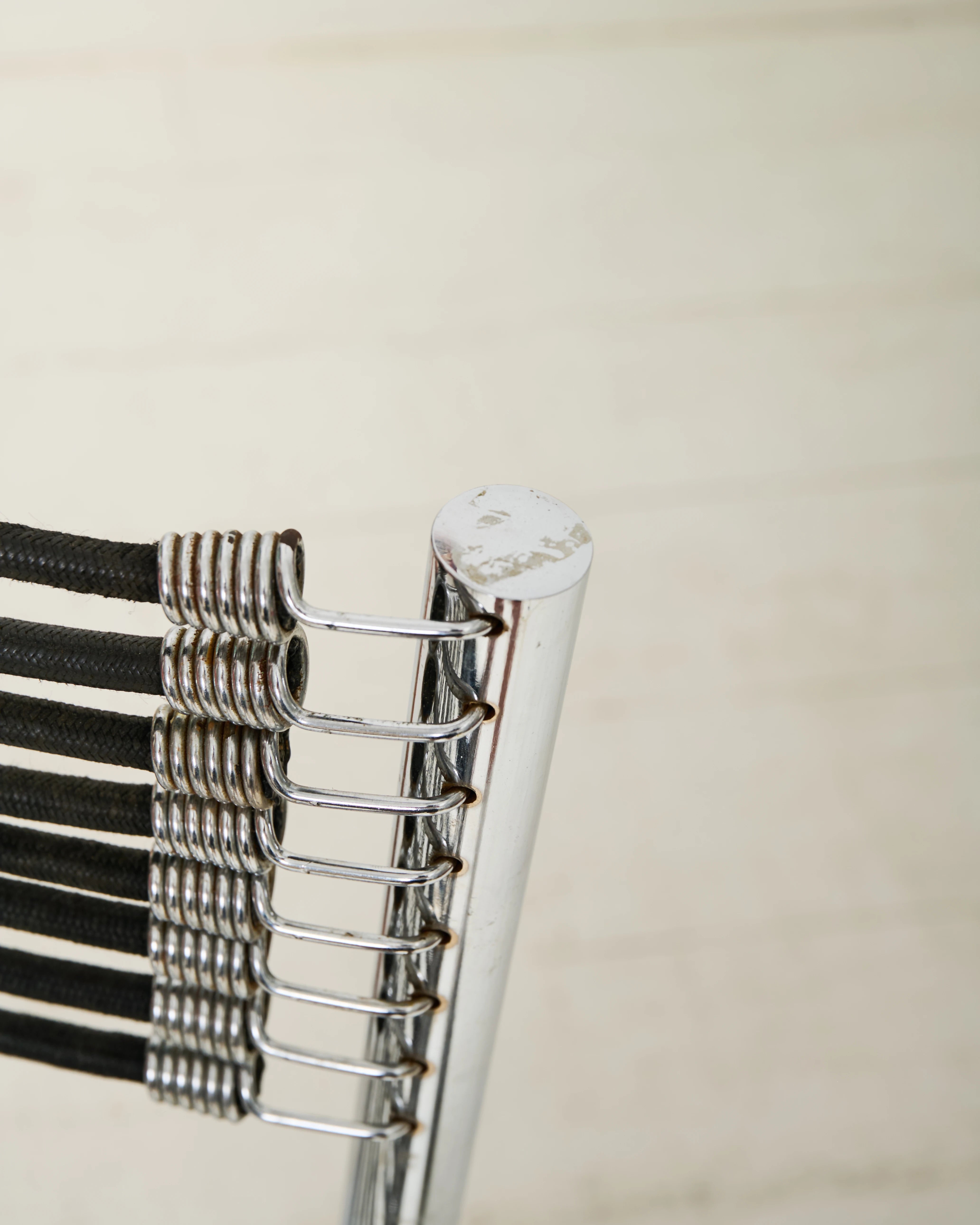 Paire de chaises chromé "Sandow" (1 sur 3), René Herbst, 1980s