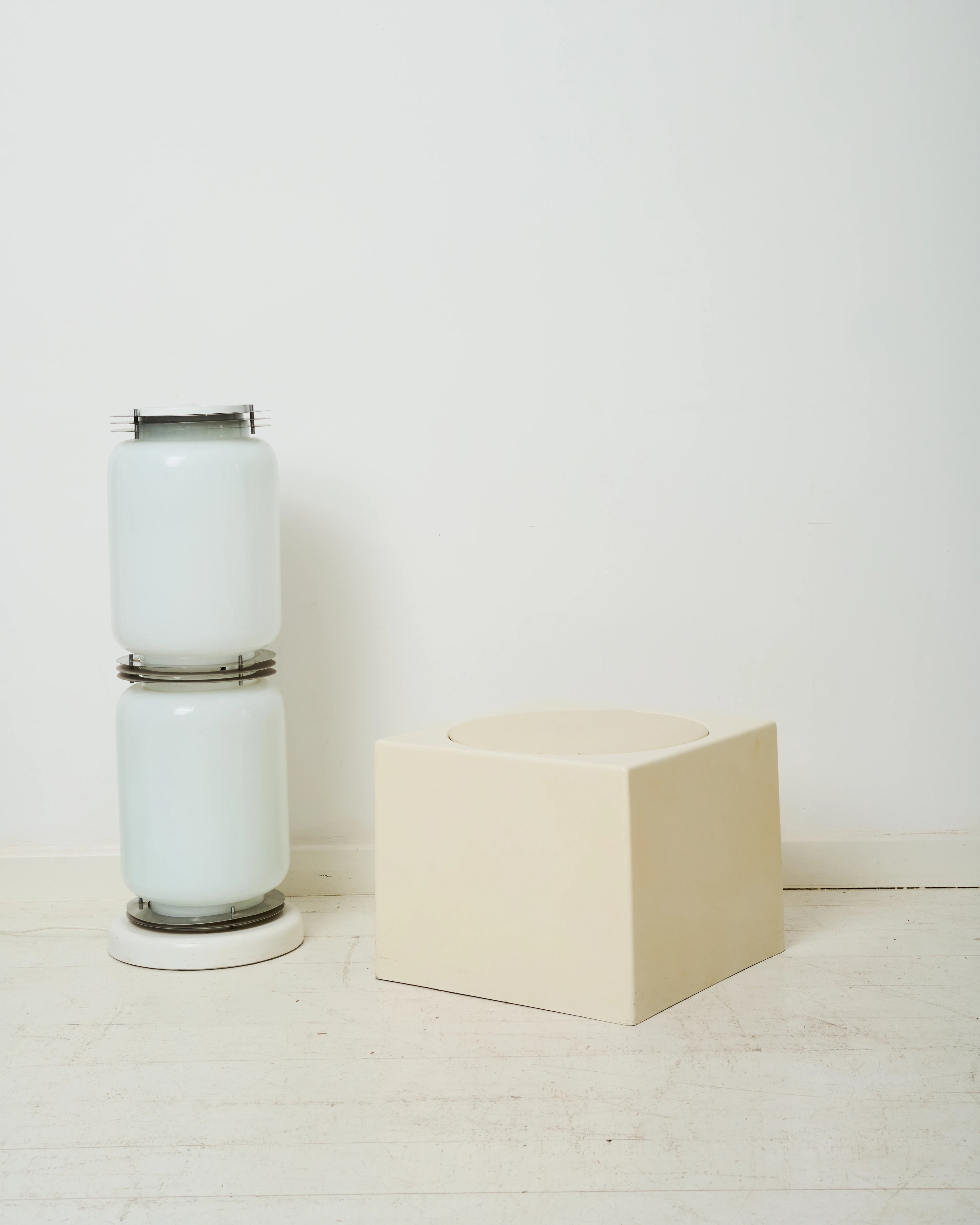 Pouf cube "Roma", Luigi Pellegrini, MIM, 1970s`