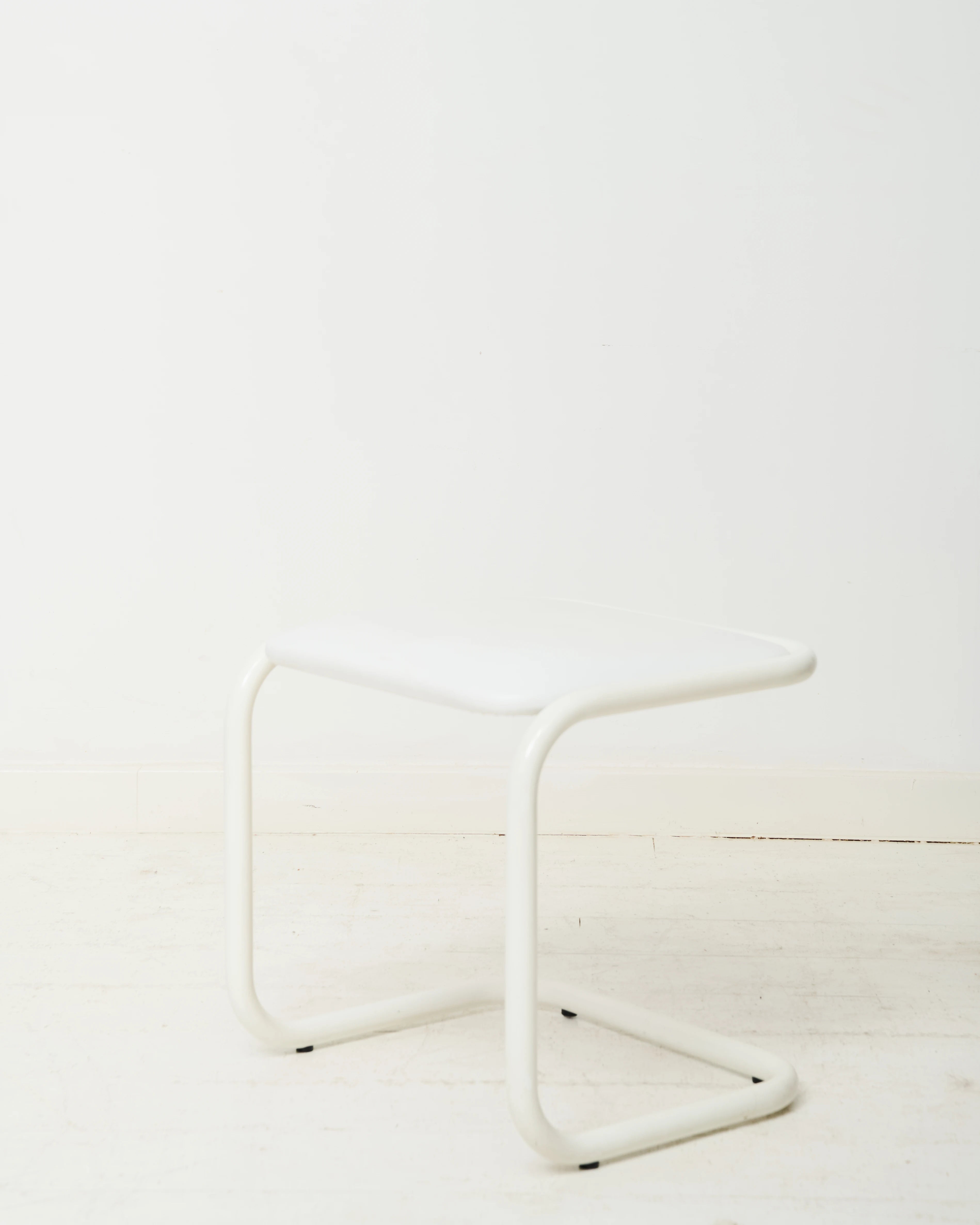 Tabouret Bauhaus blanc, 1970s