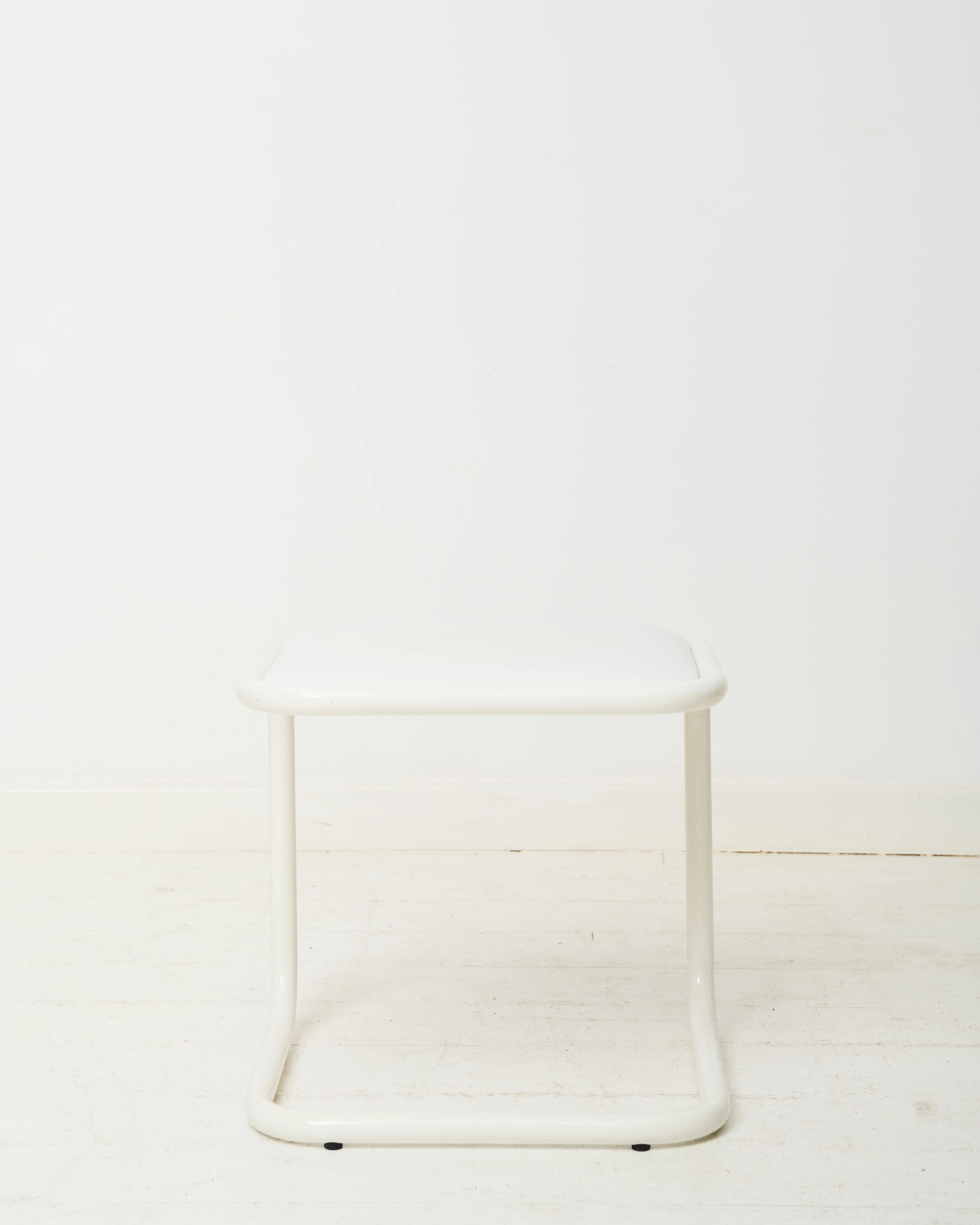 Tabouret Bauhaus blanc, 1970s