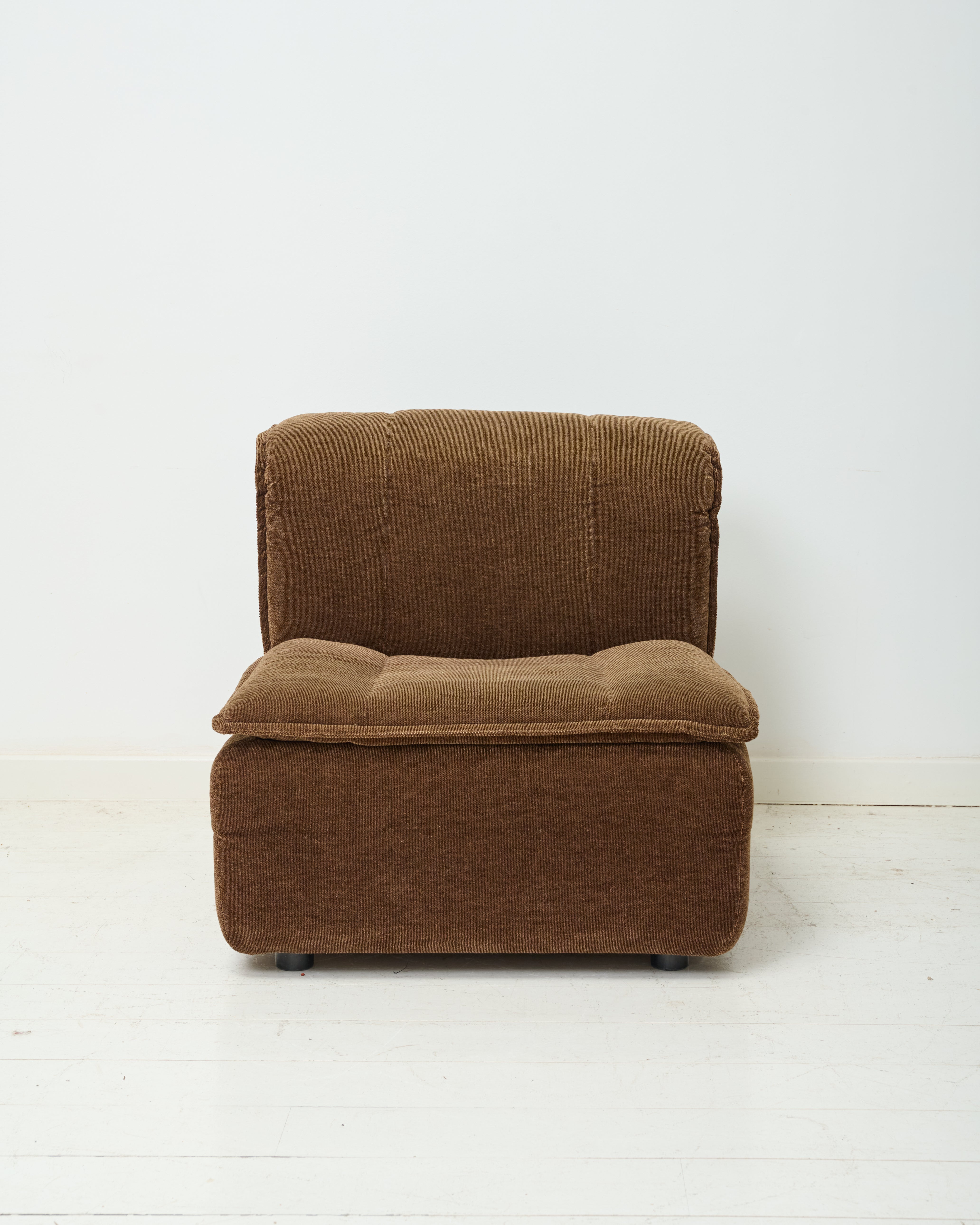 Velvet sofa, Rolf Benz, Germany, 1970s