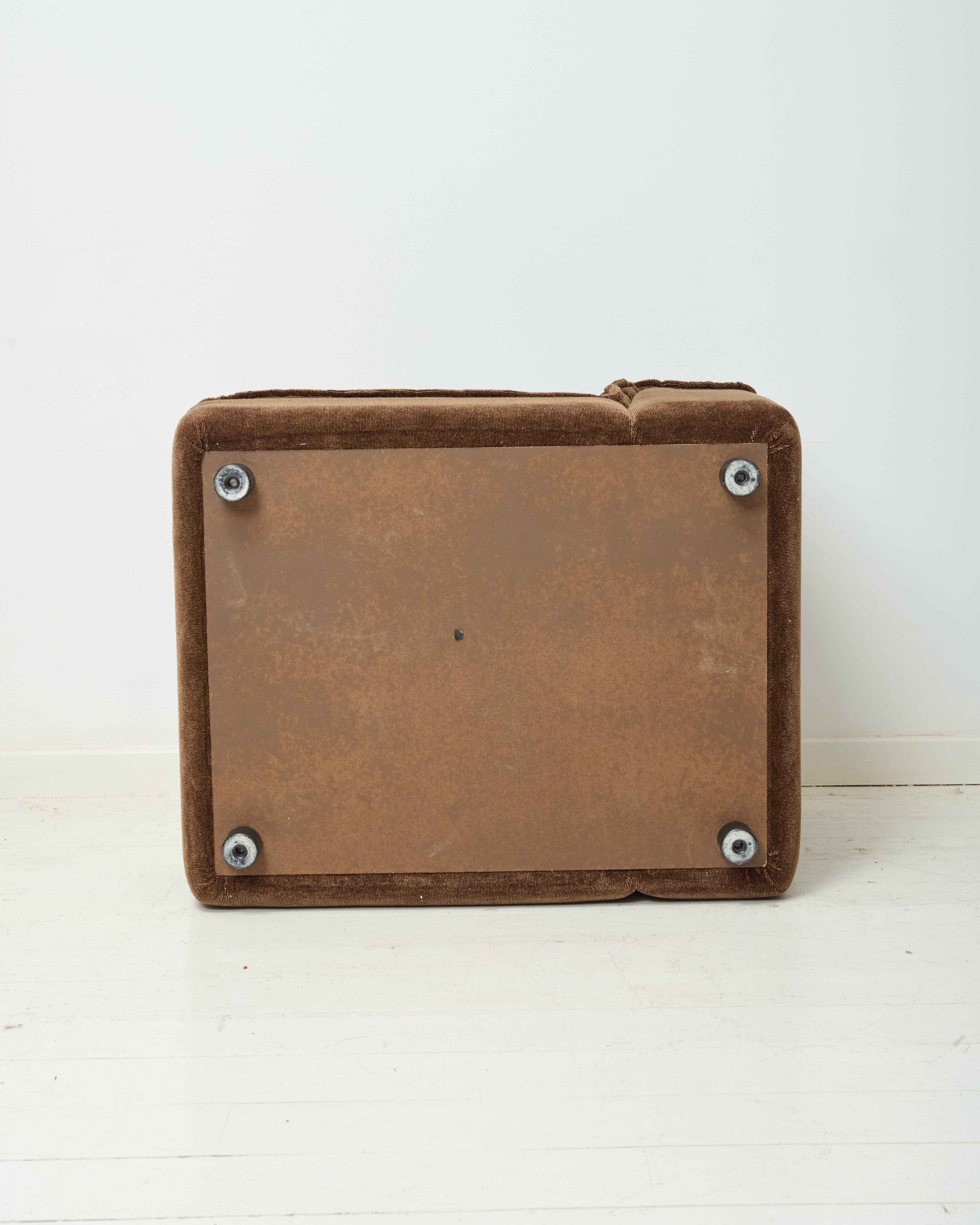 Velvet sofa, Rolf Benz, Germany, 1970s