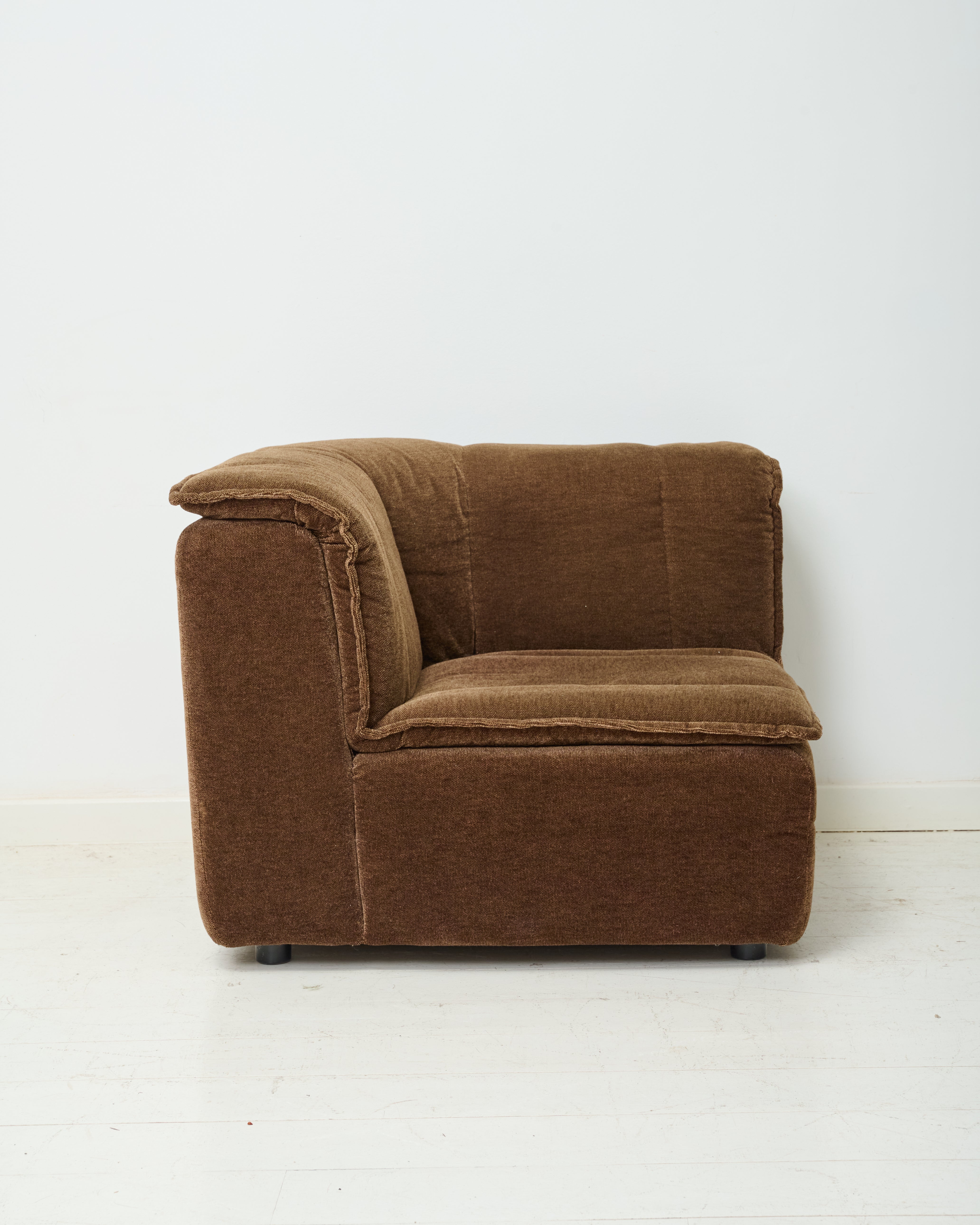 Velvet sofa, Rolf Benz, Germany, 1970s