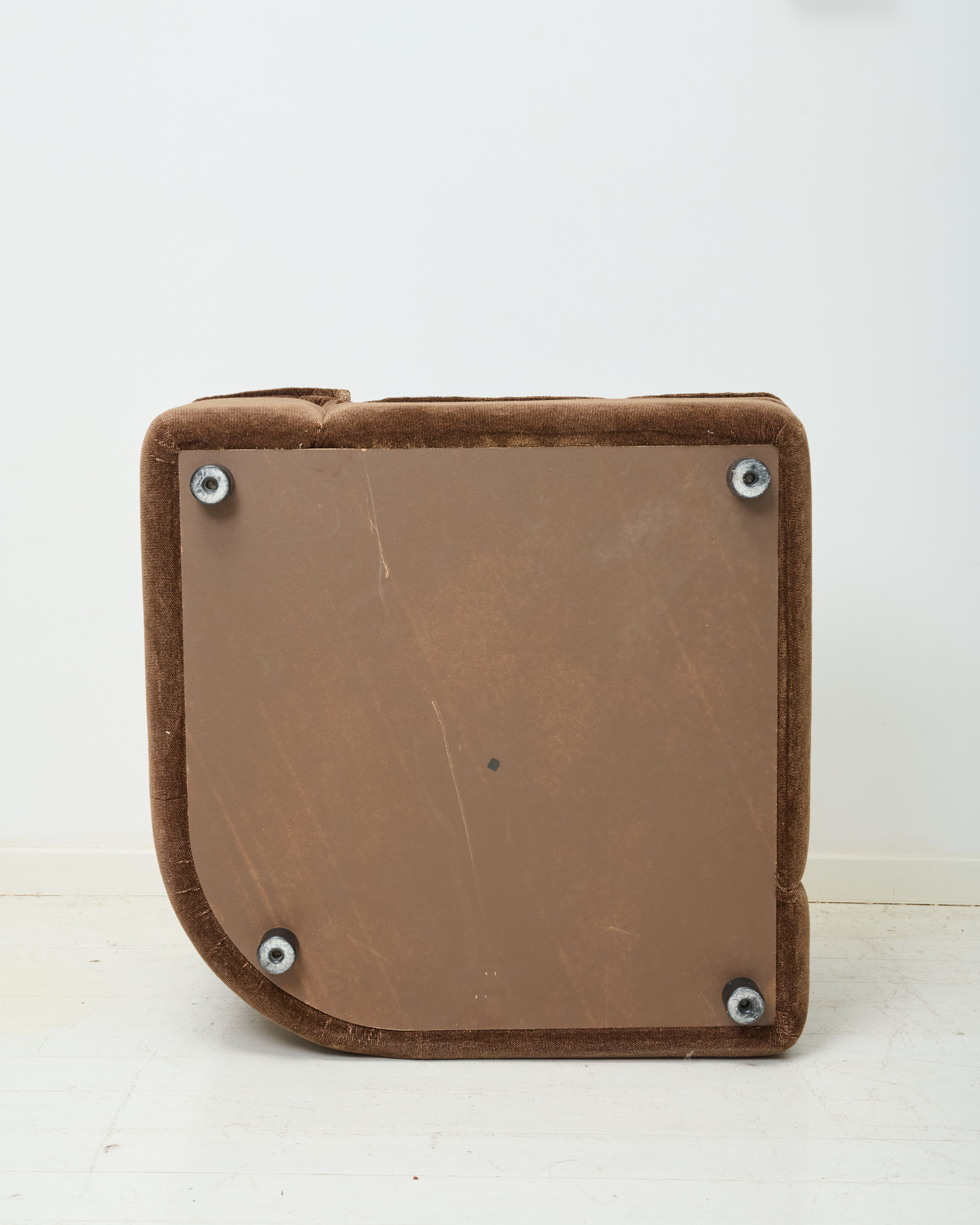 Velvet sofa, Rolf Benz, Germany, 1970s