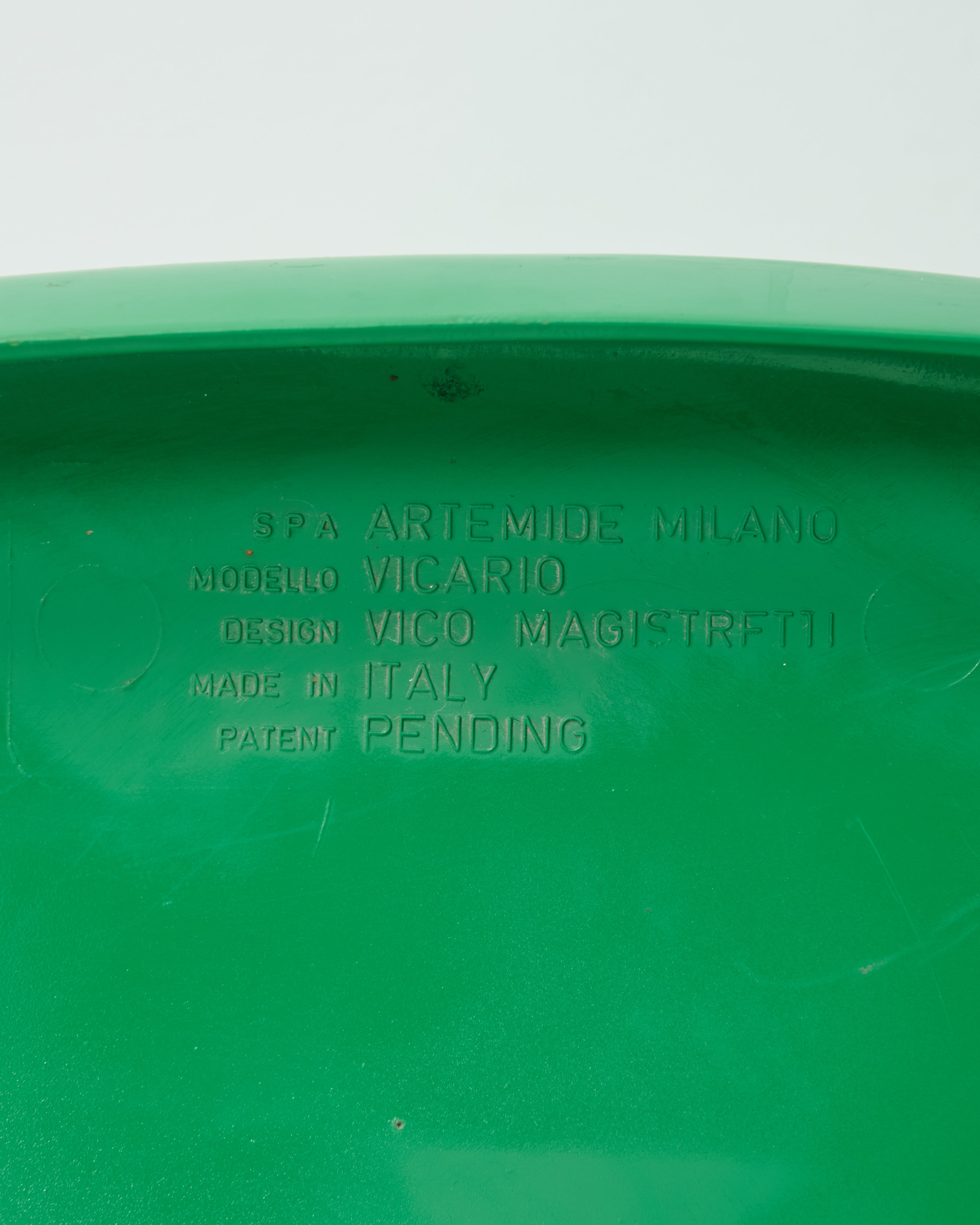 "Vicario" armchair (1 of 2), Vico Magistretti, Artemide, 1970