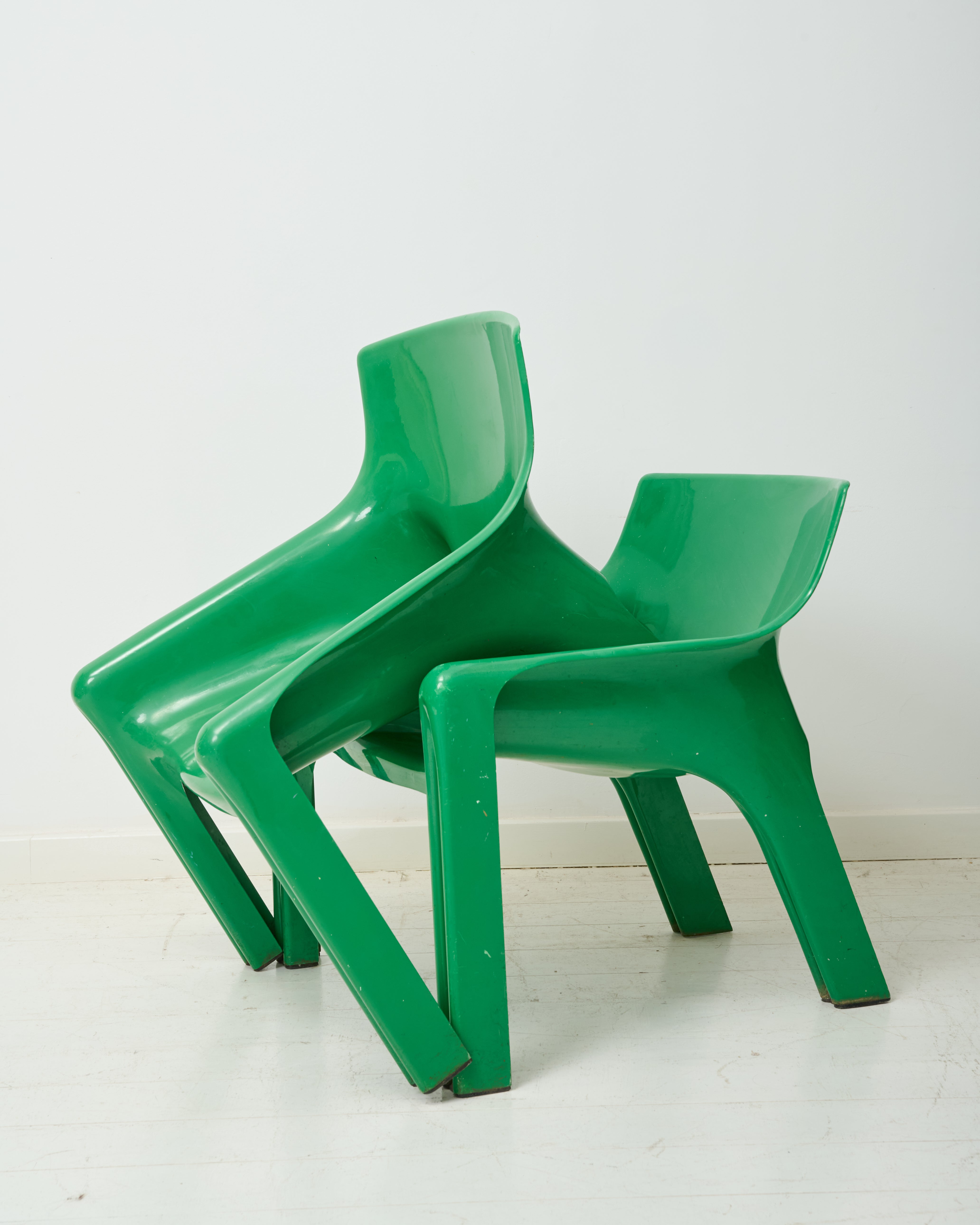 "Vicario" armchair (1 of 2), Vico Magistretti, Artemide, 1970