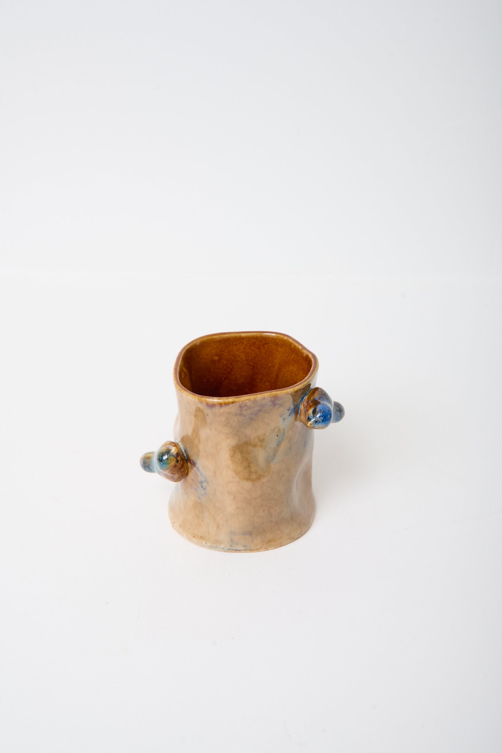 Vase céramique avec oiseaux, 1960s, Italie
