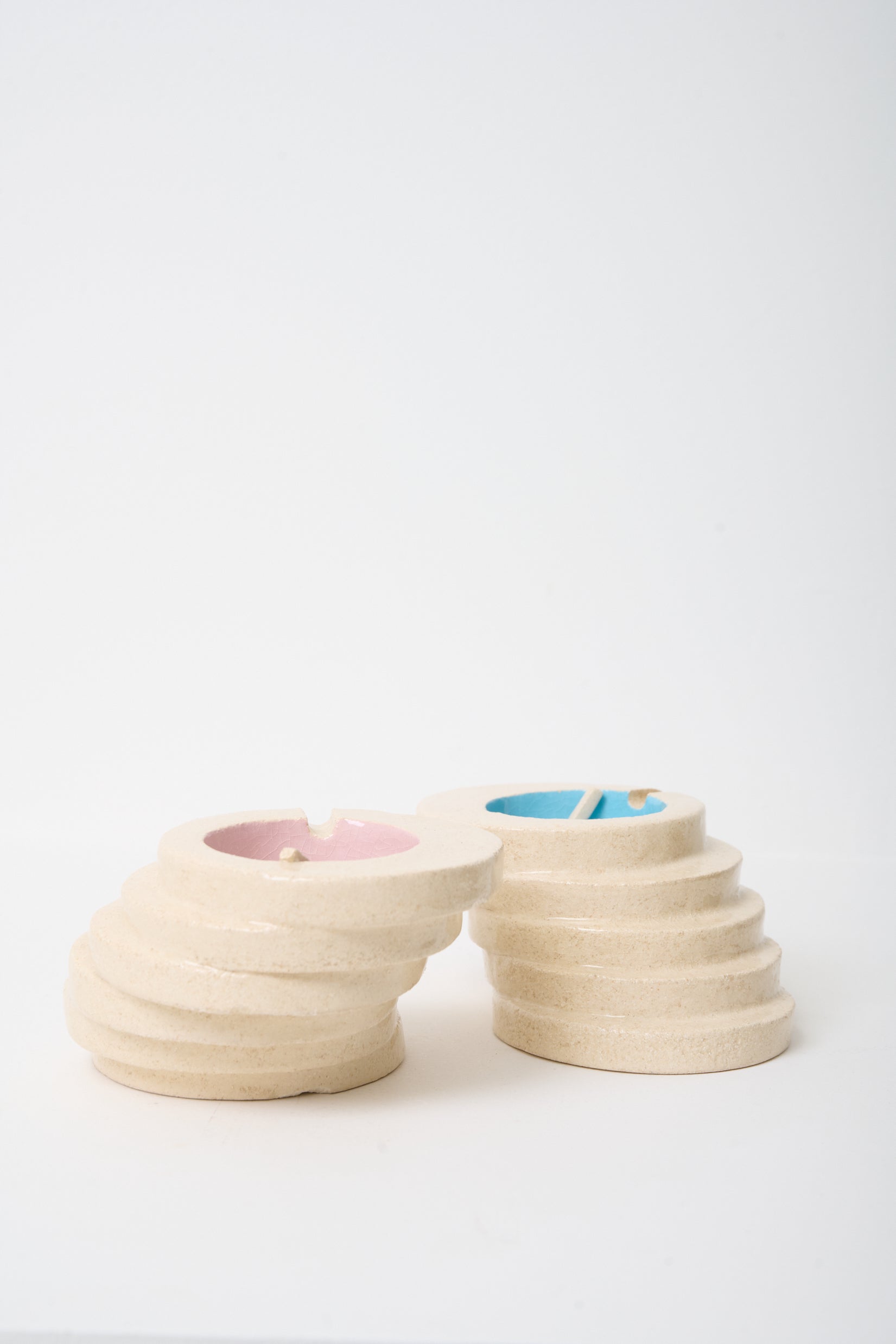 Céramique bleue, "Les brûlés", Lou Hubert-Astruc, 2024