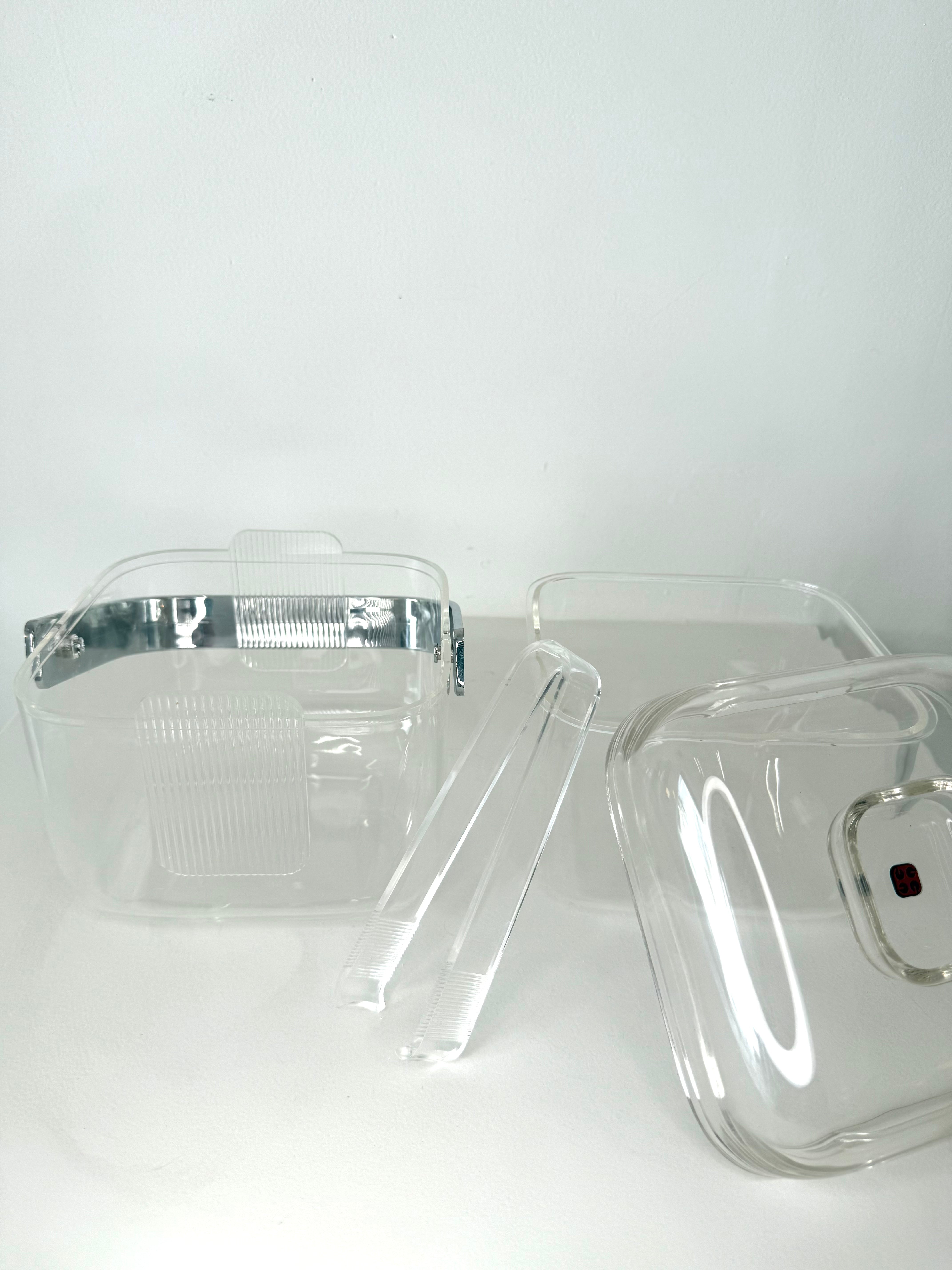 Seau à glace, Ambrogio Pozzi, Guzzini, 1980s