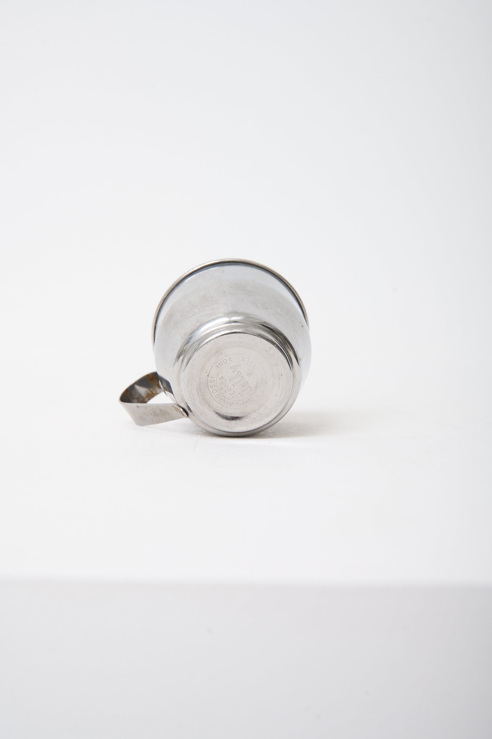 Huit tasses en inox, Italie, 1970s