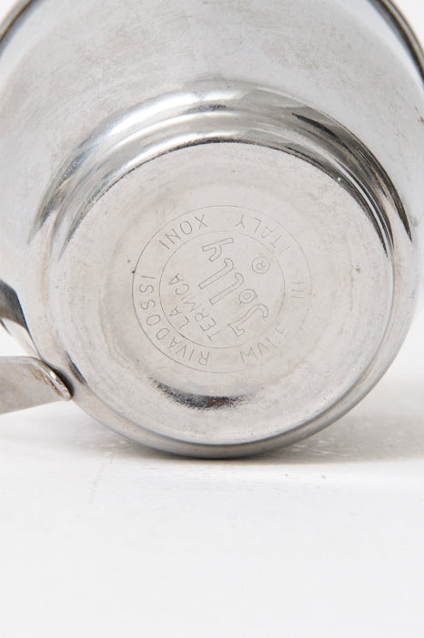 Huit tasses en inox, Italie, 1970s