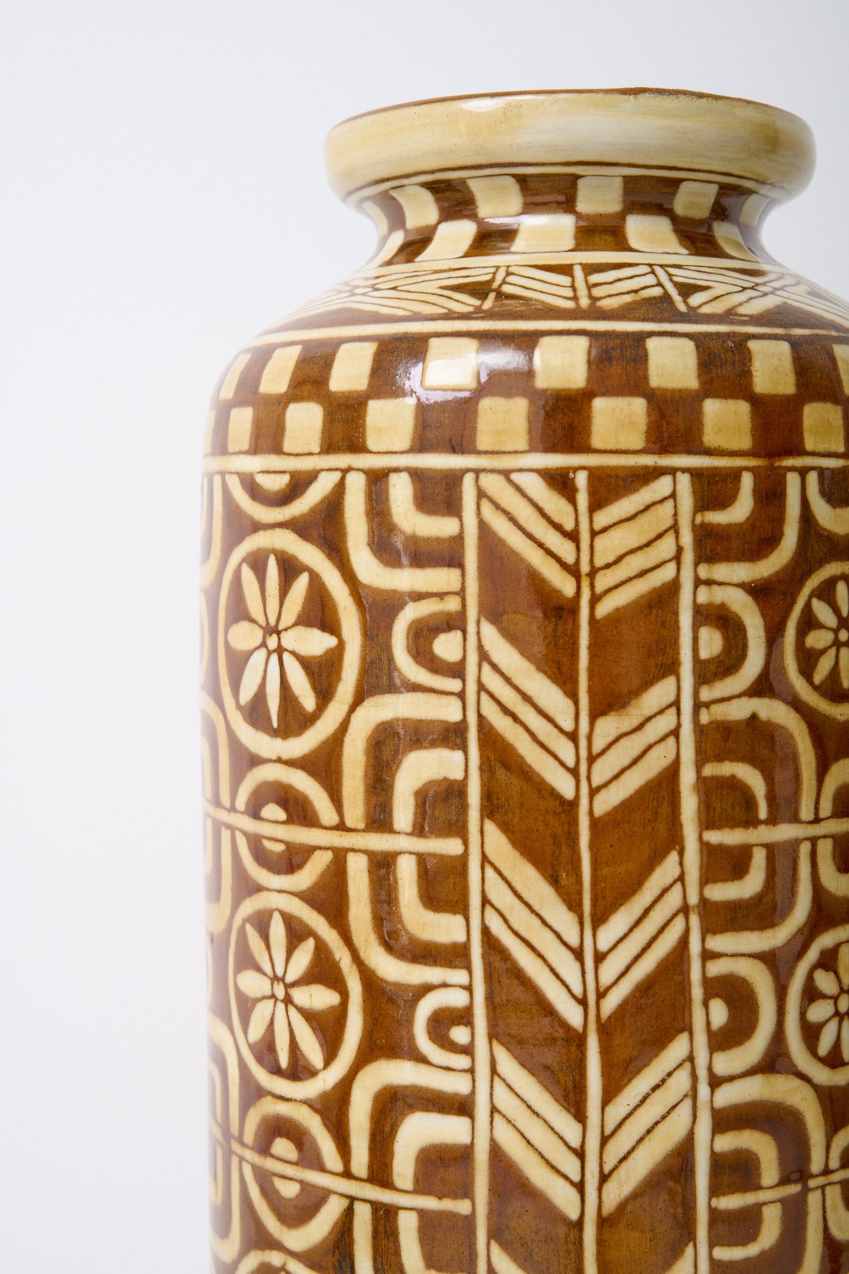 Grande jarre à motifs, 1970-1980