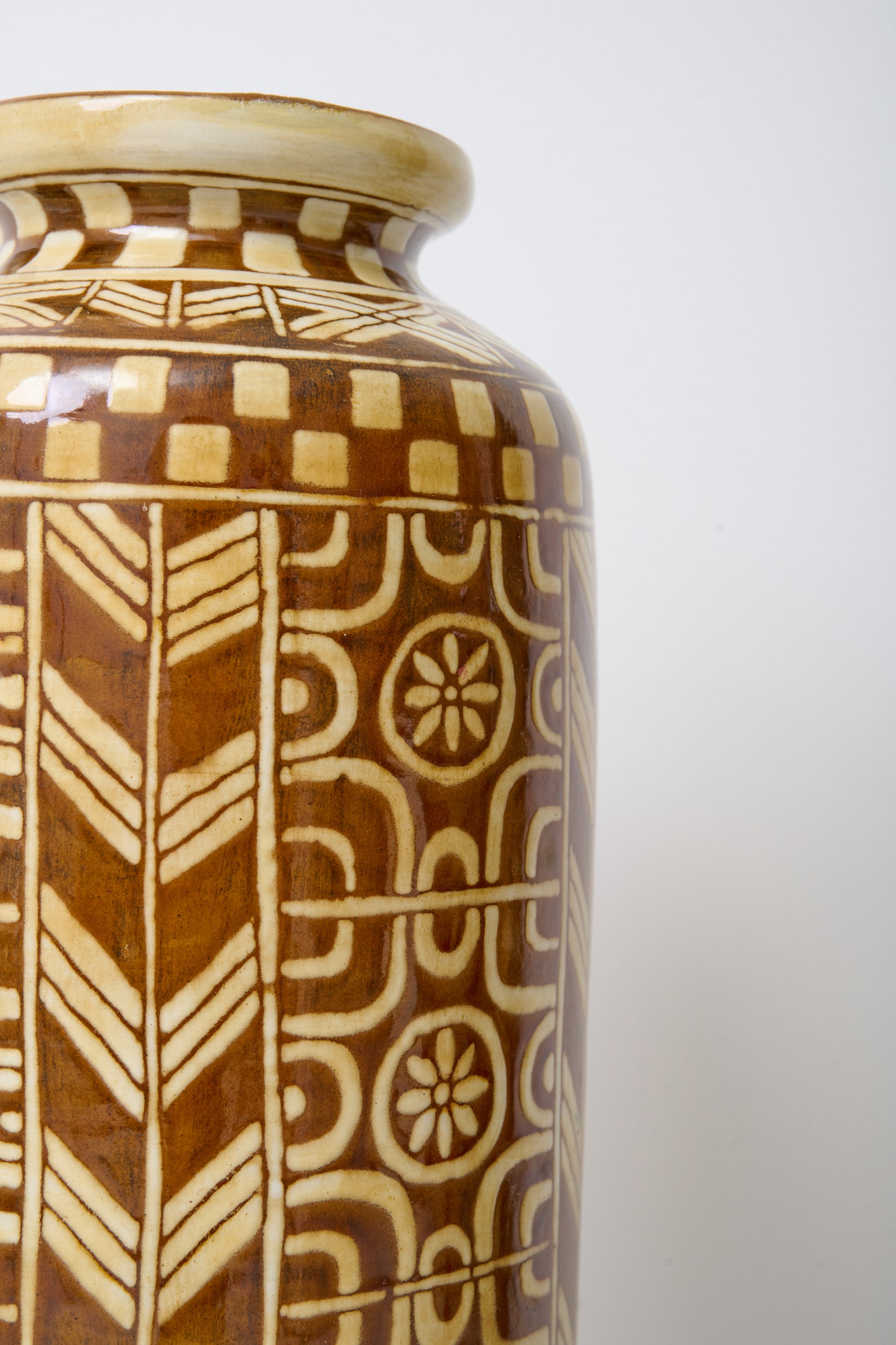 Grande jarre à motifs, 1970-1980
