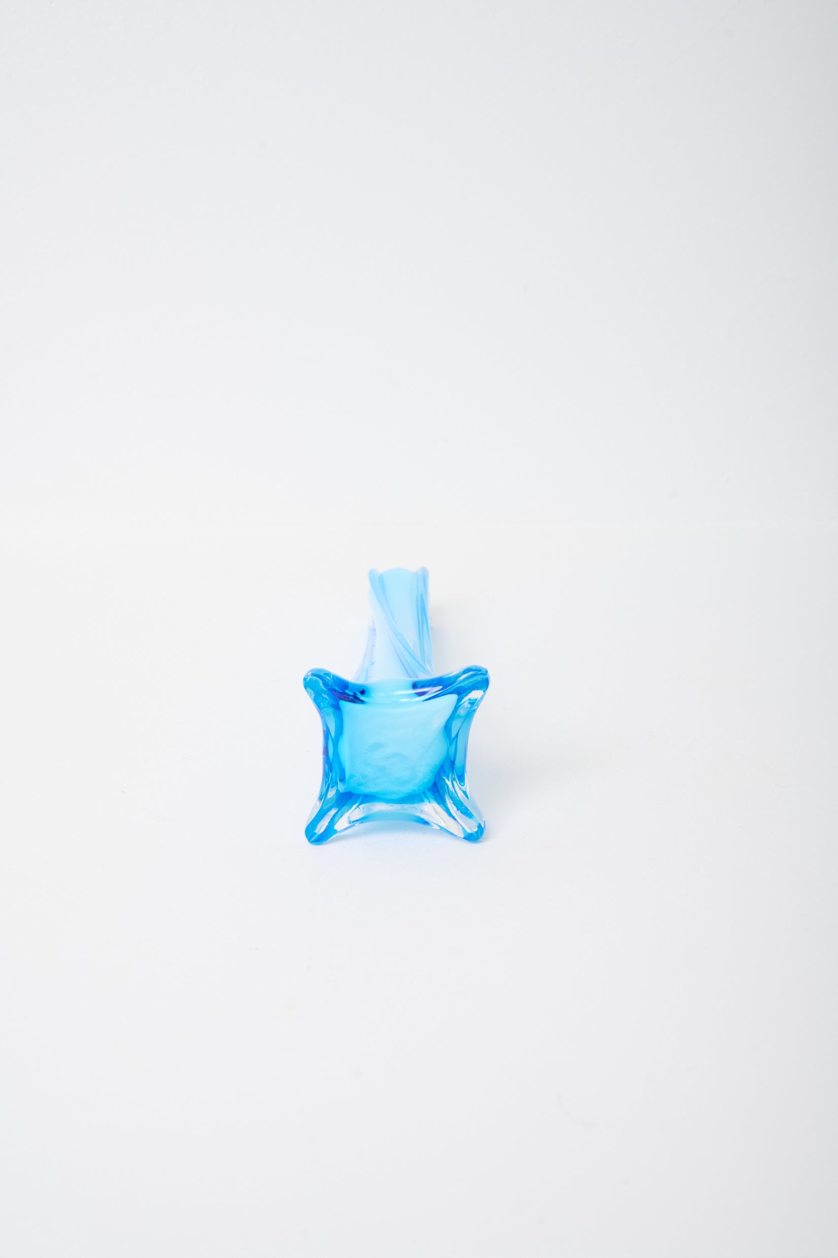 Vase soliflore en verre de Murano, 1980s