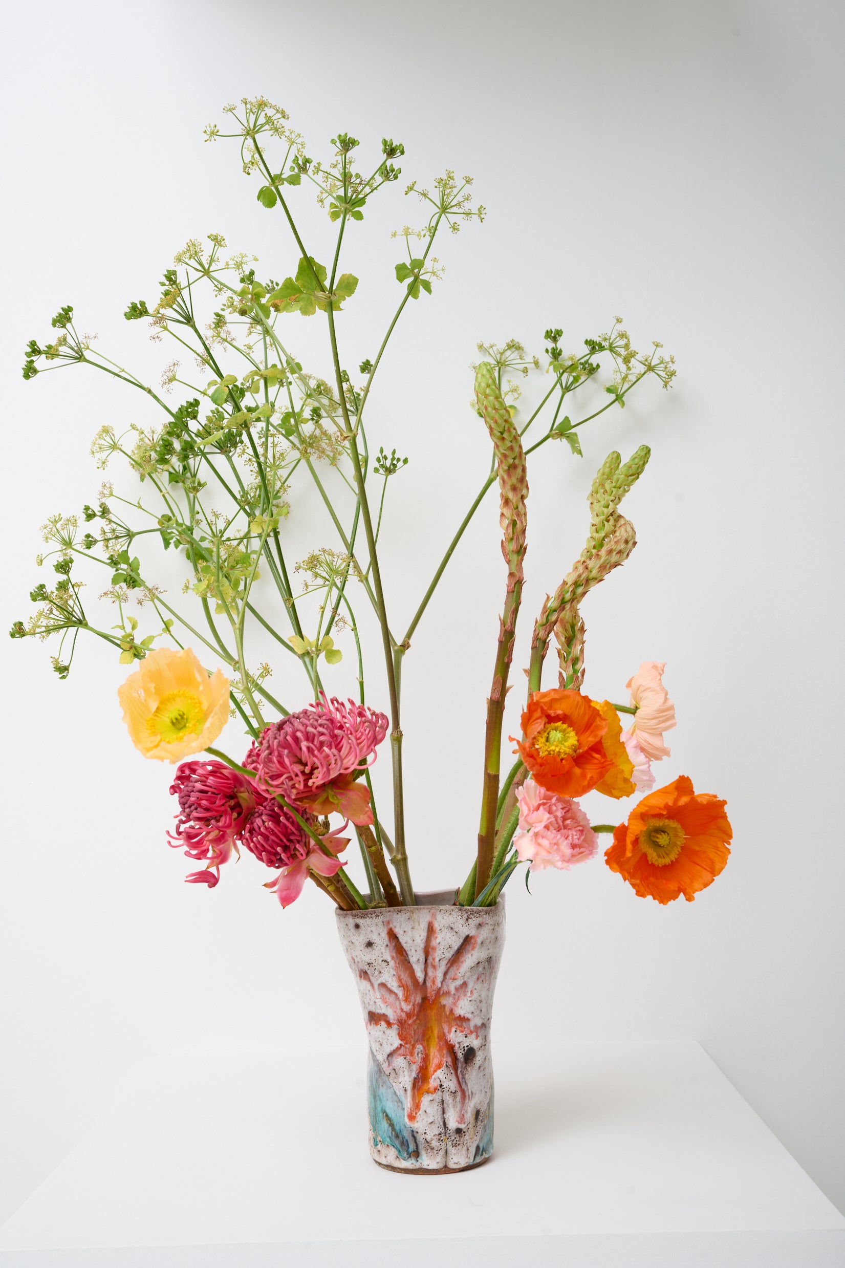 Vase soleil, Vallauris, 1970s