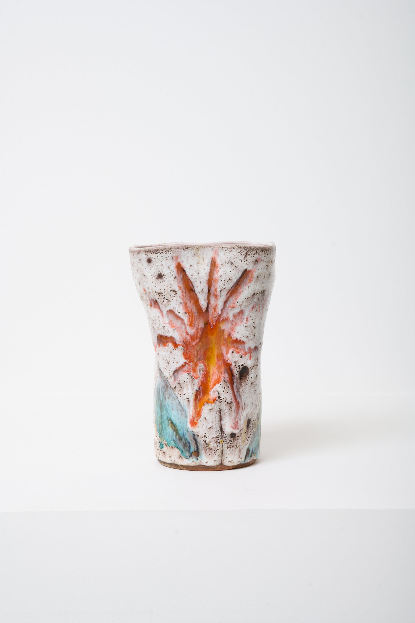 Vase soleil, Vallauris, 1970s