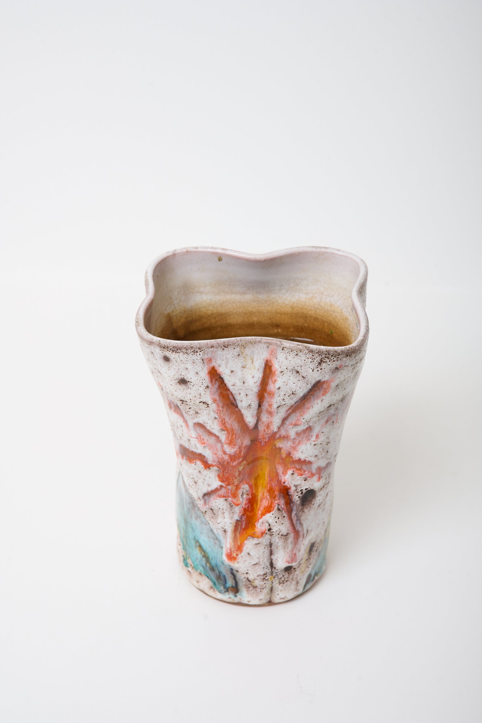 Vase soleil, Vallauris, 1970s