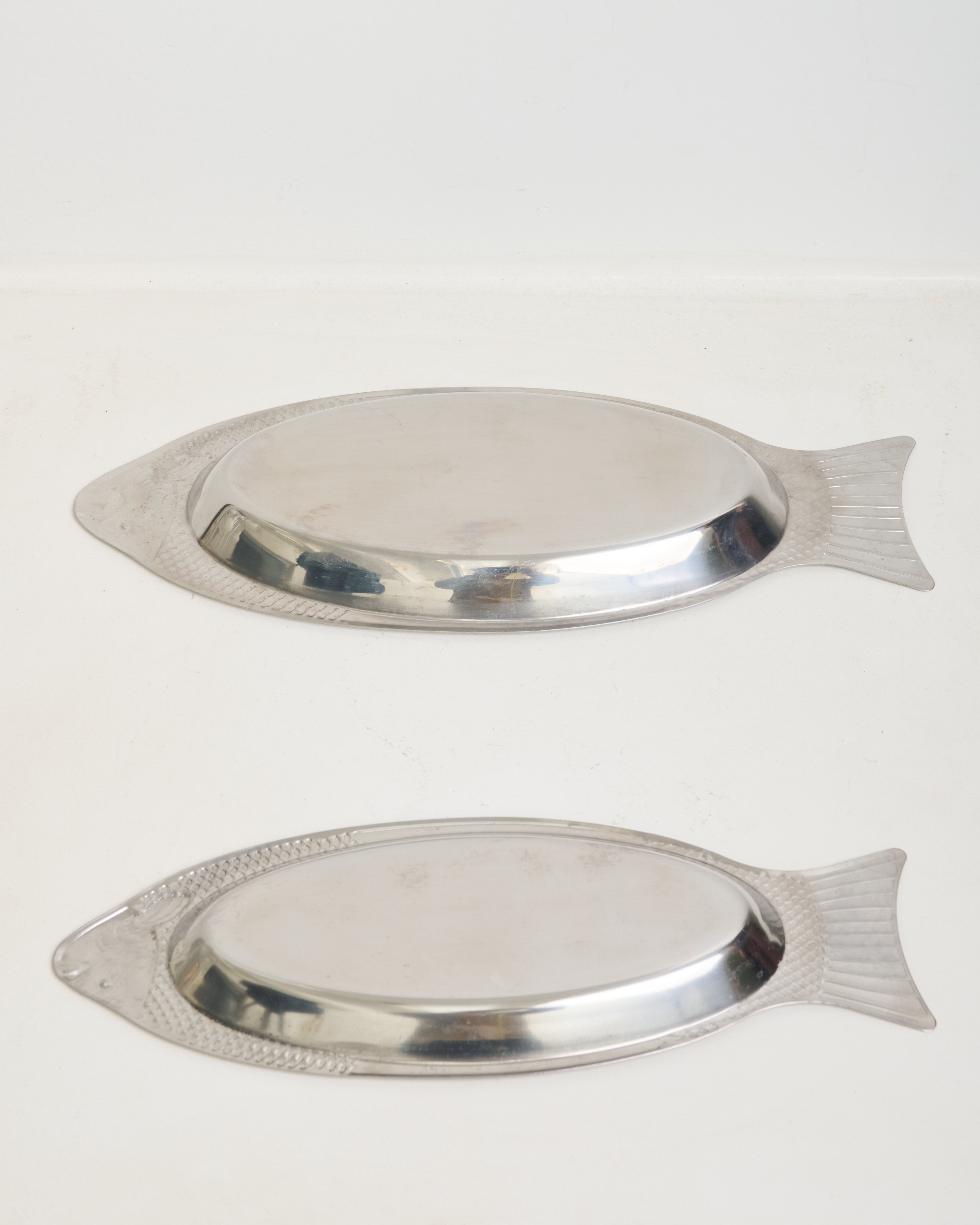 Duo de plats poisson en inox