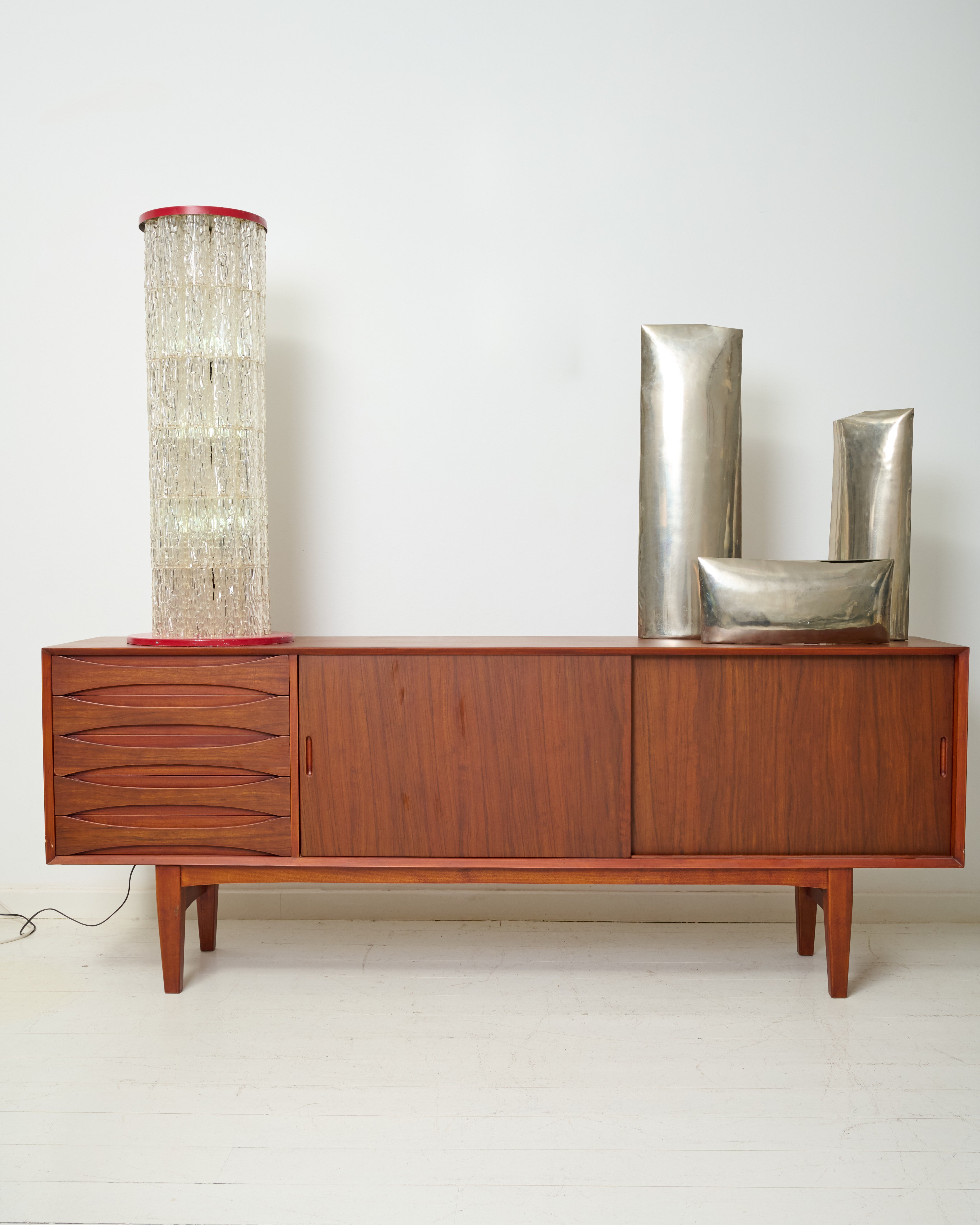 Chrome table lamp, 1970-1980