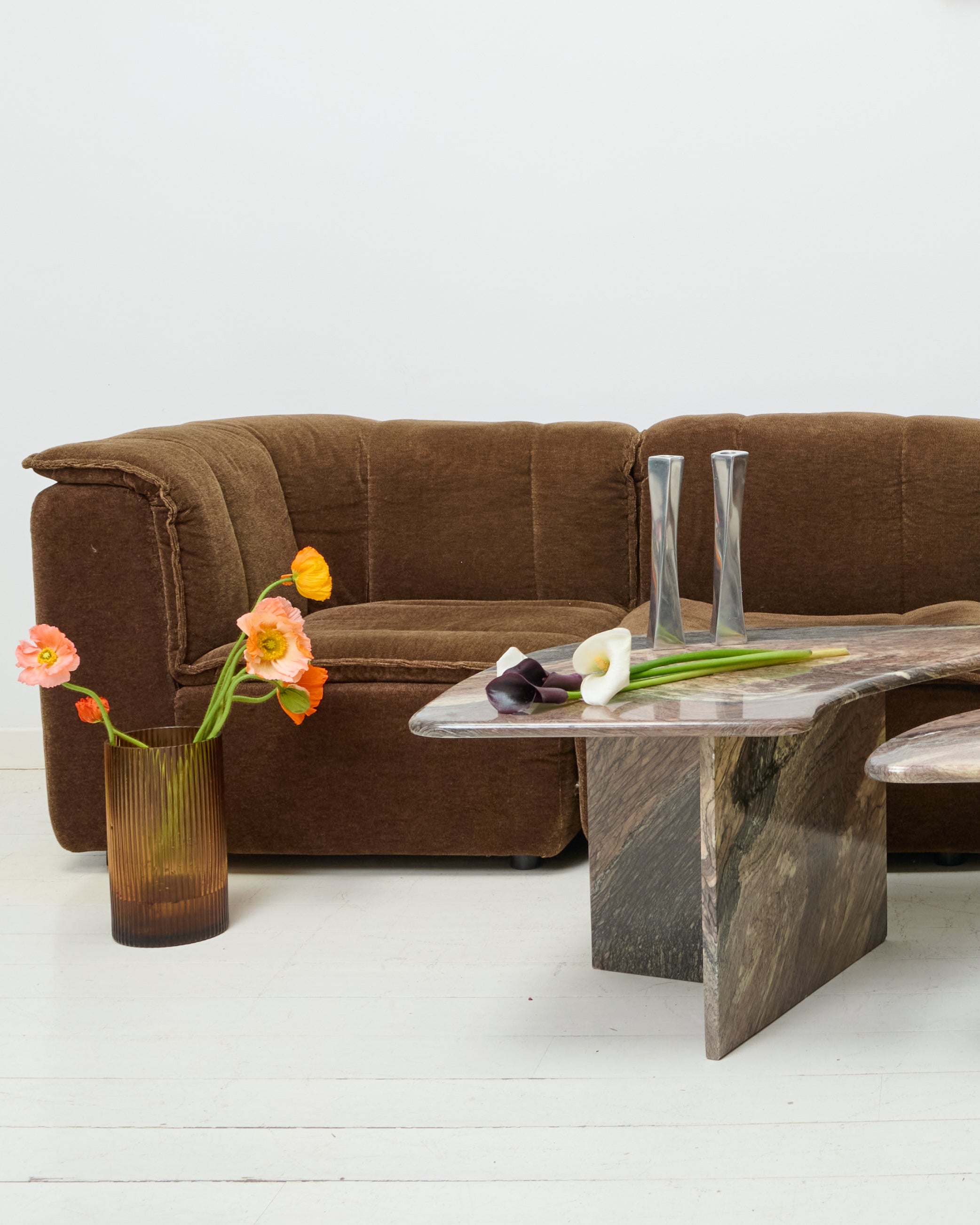 Velvet sofa, Rolf Benz, Germany, 1970s