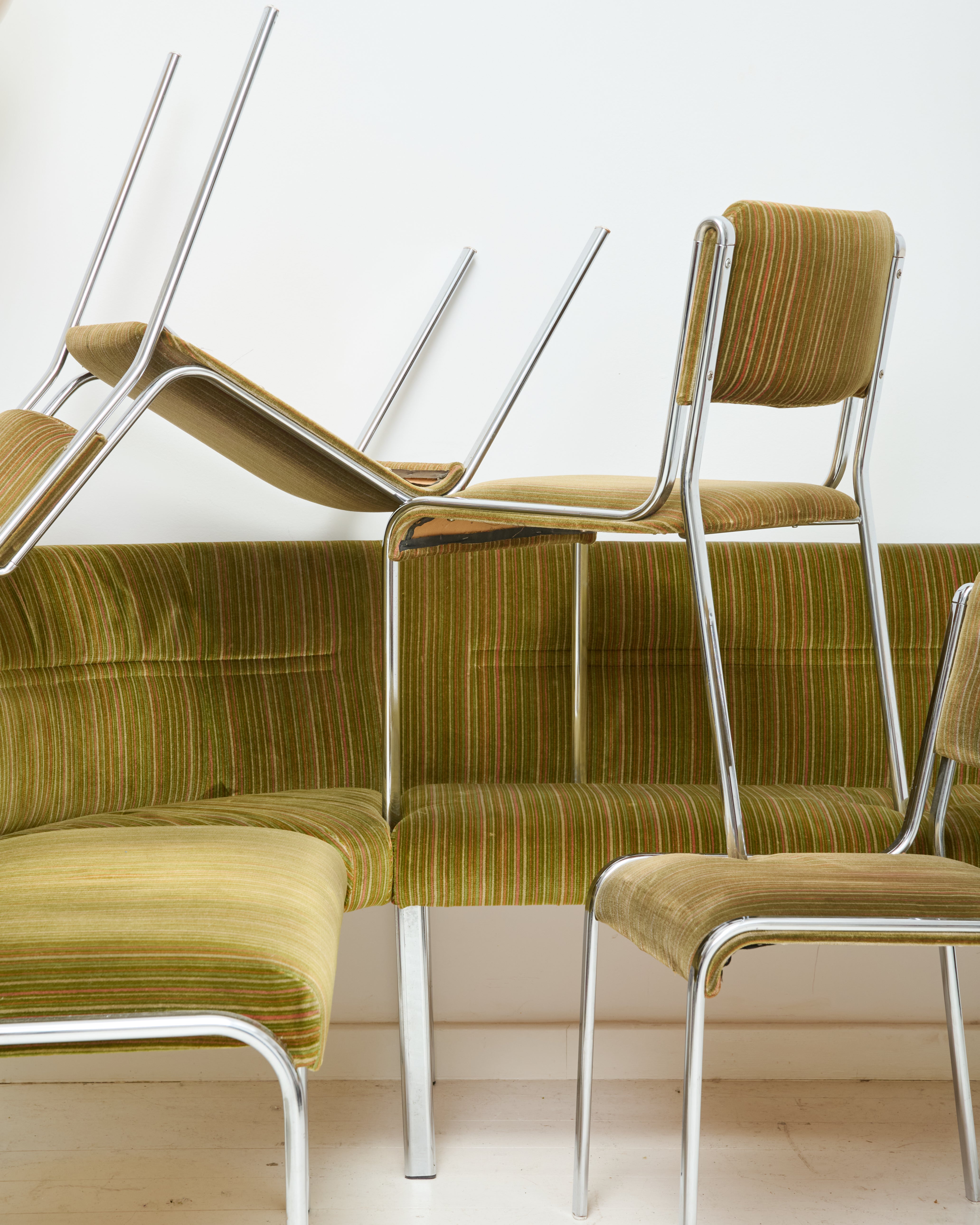 Ensemble d'assises pour salle à manger, Ekaform, 1970s