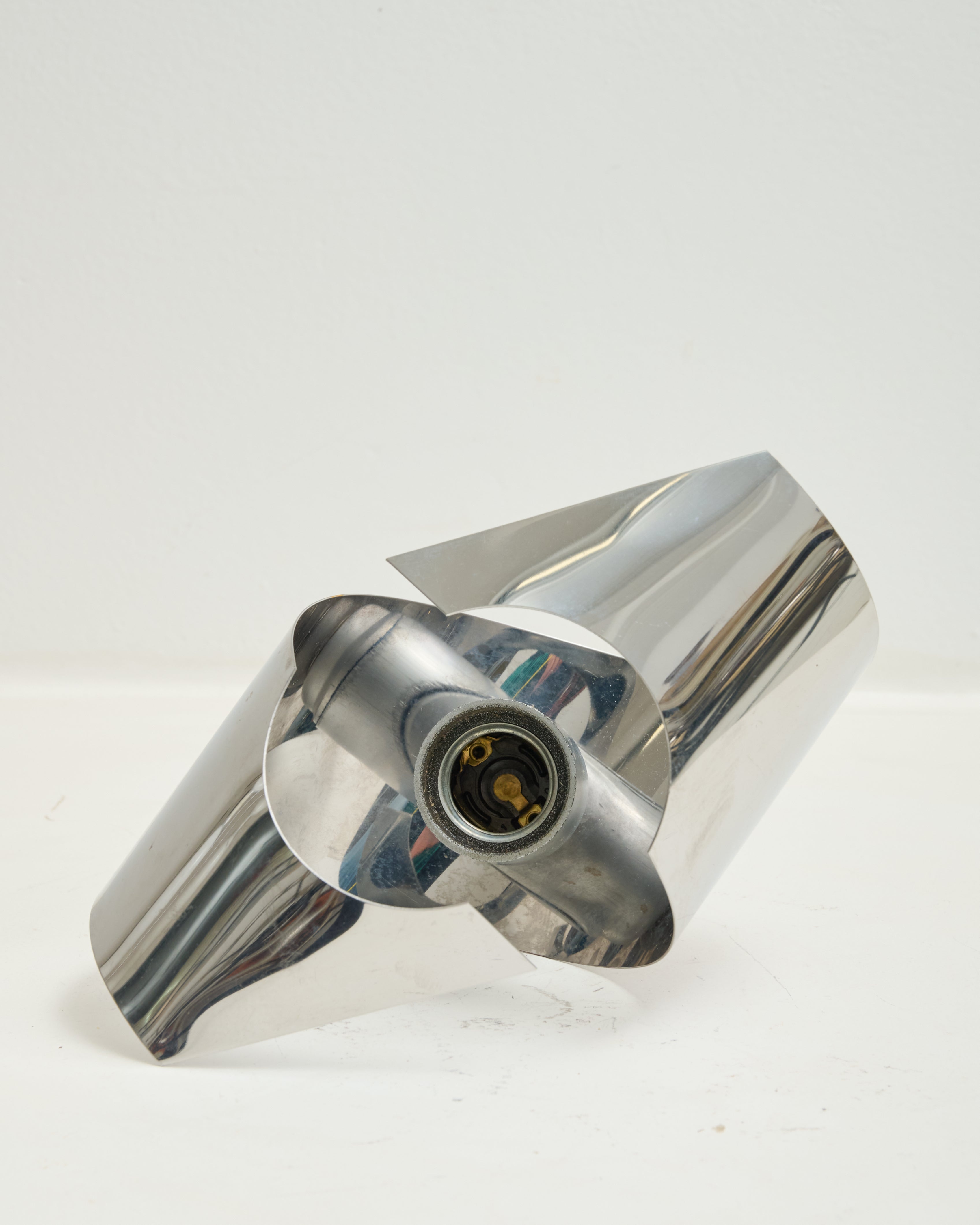 Paire d'appliques en chrome, Space age, 1970-1980