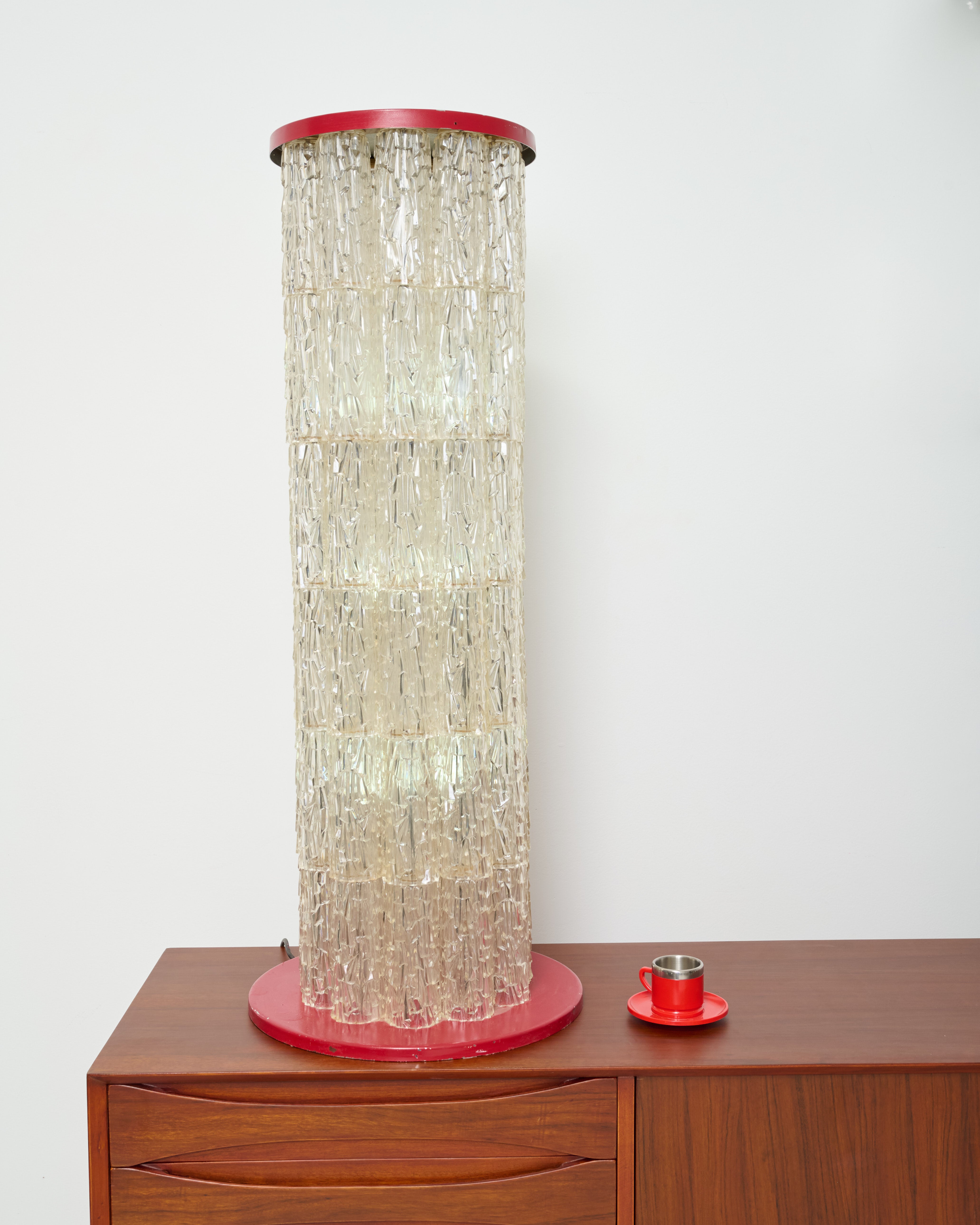 Chrome table lamp, 1970-1980