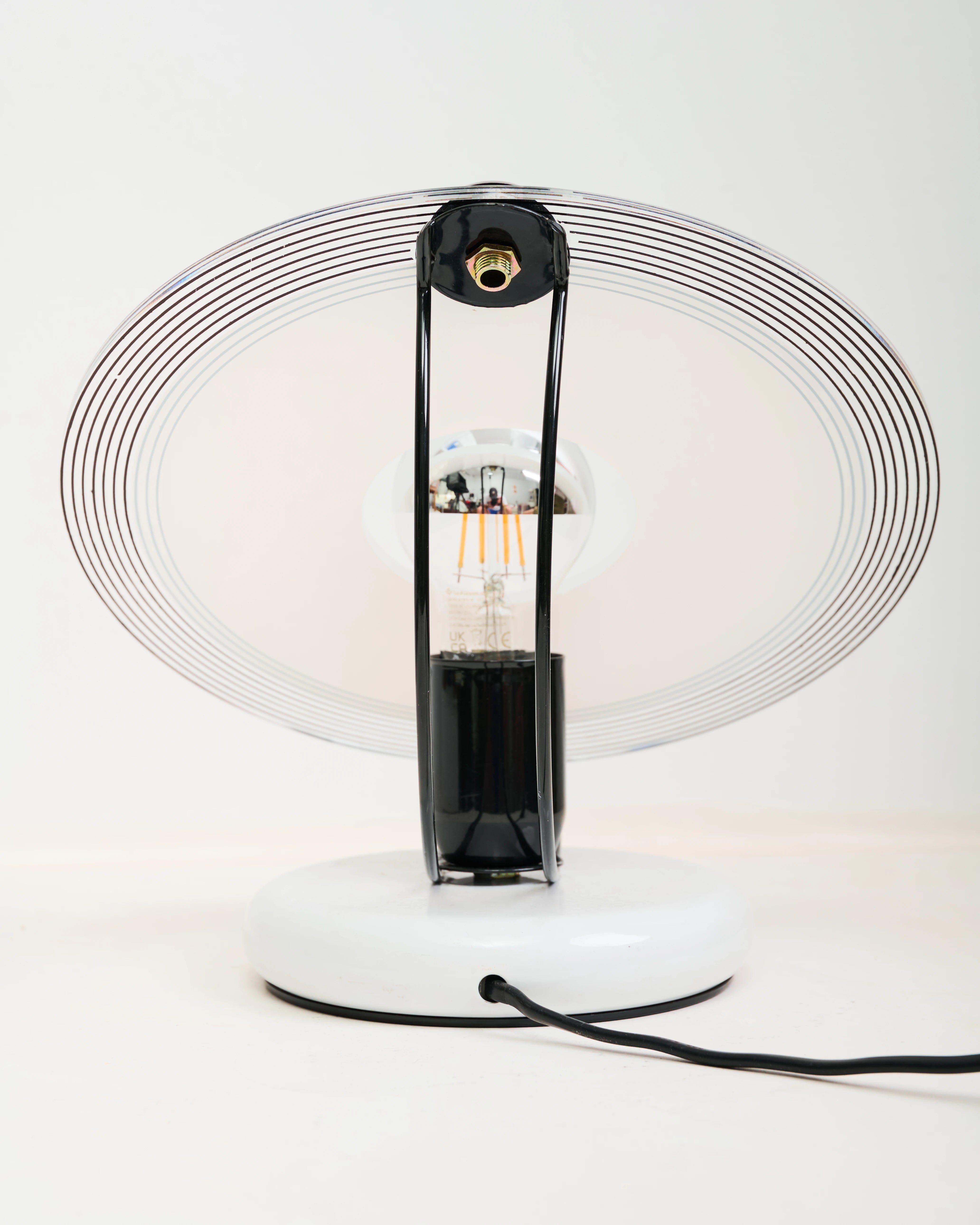 Lampe à poser "Disque", Toffoli, Italie, 1980s