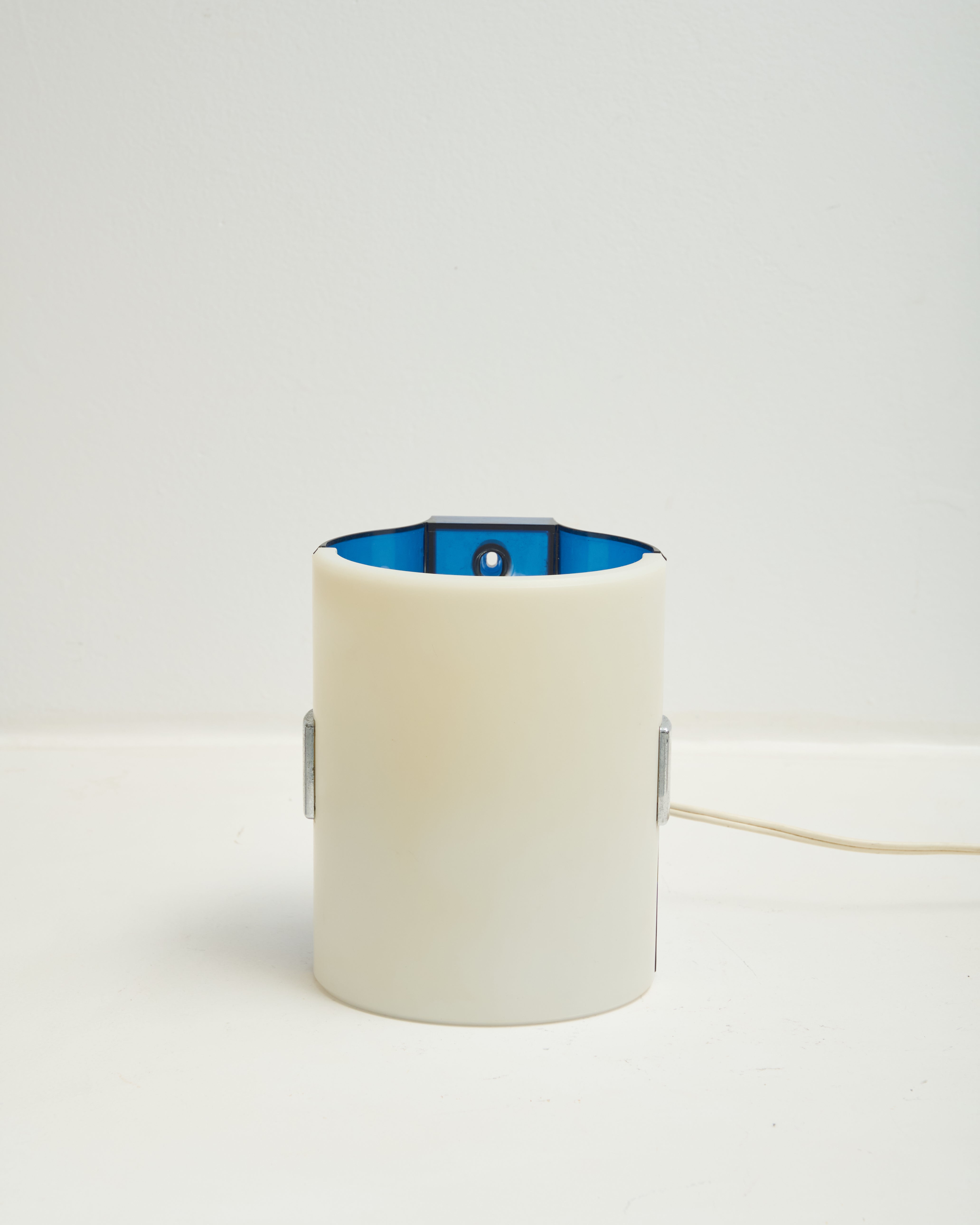 Pair of two-tone "134" wall lights, Allibert, 1970s