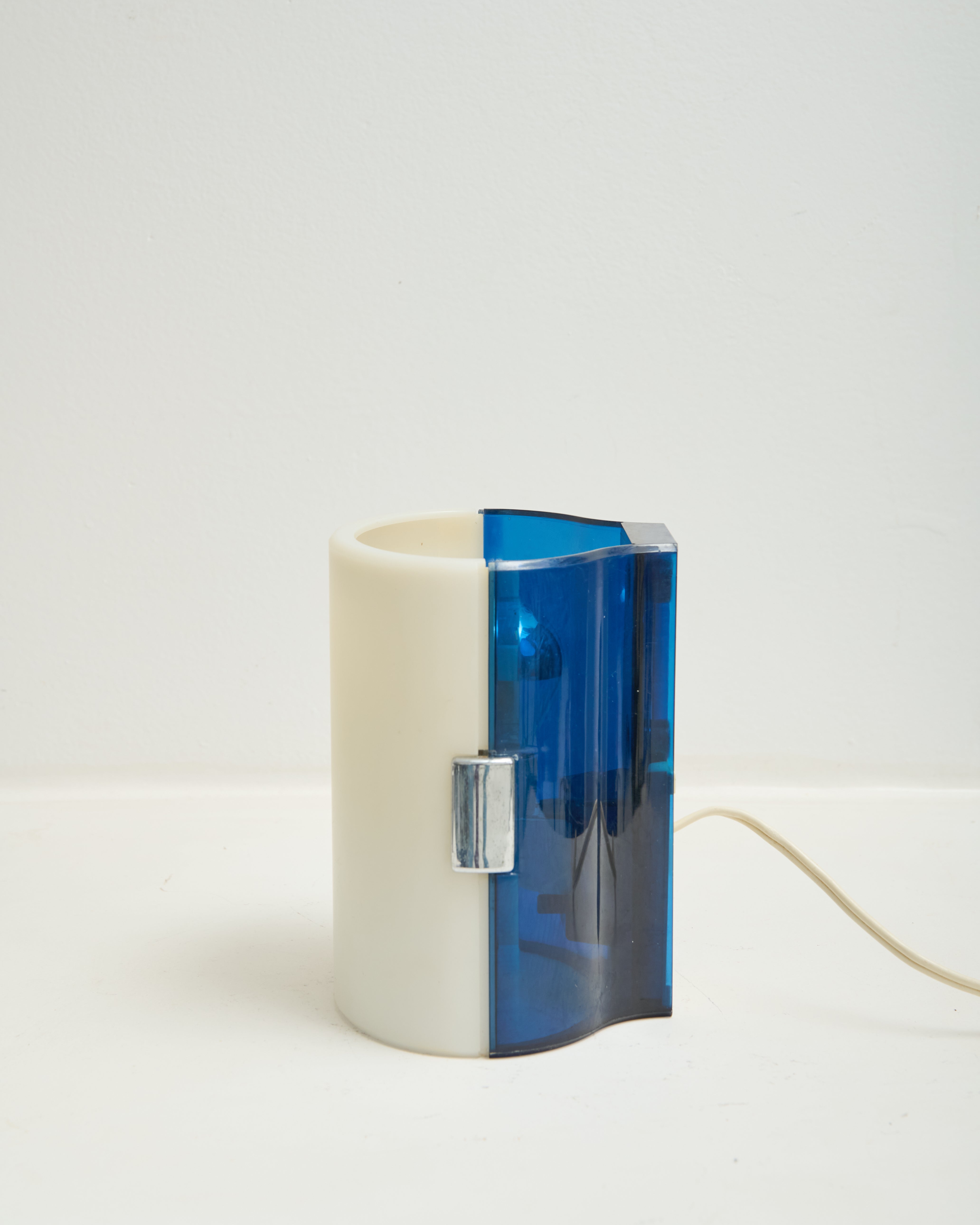 Pair of two-tone "134" wall lights, Allibert, 1970s