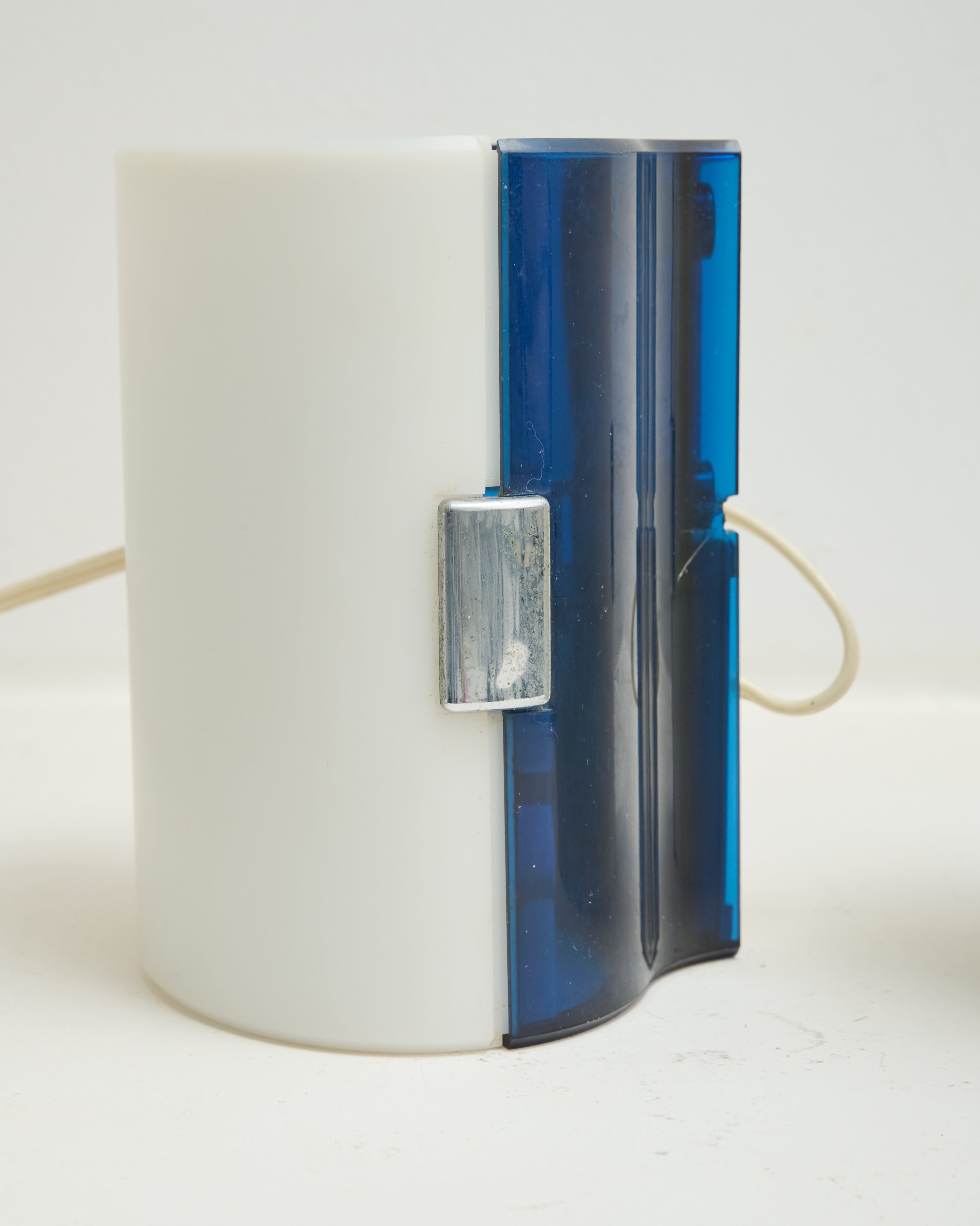 Pair of two-tone "134" wall lights, Allibert, 1970s