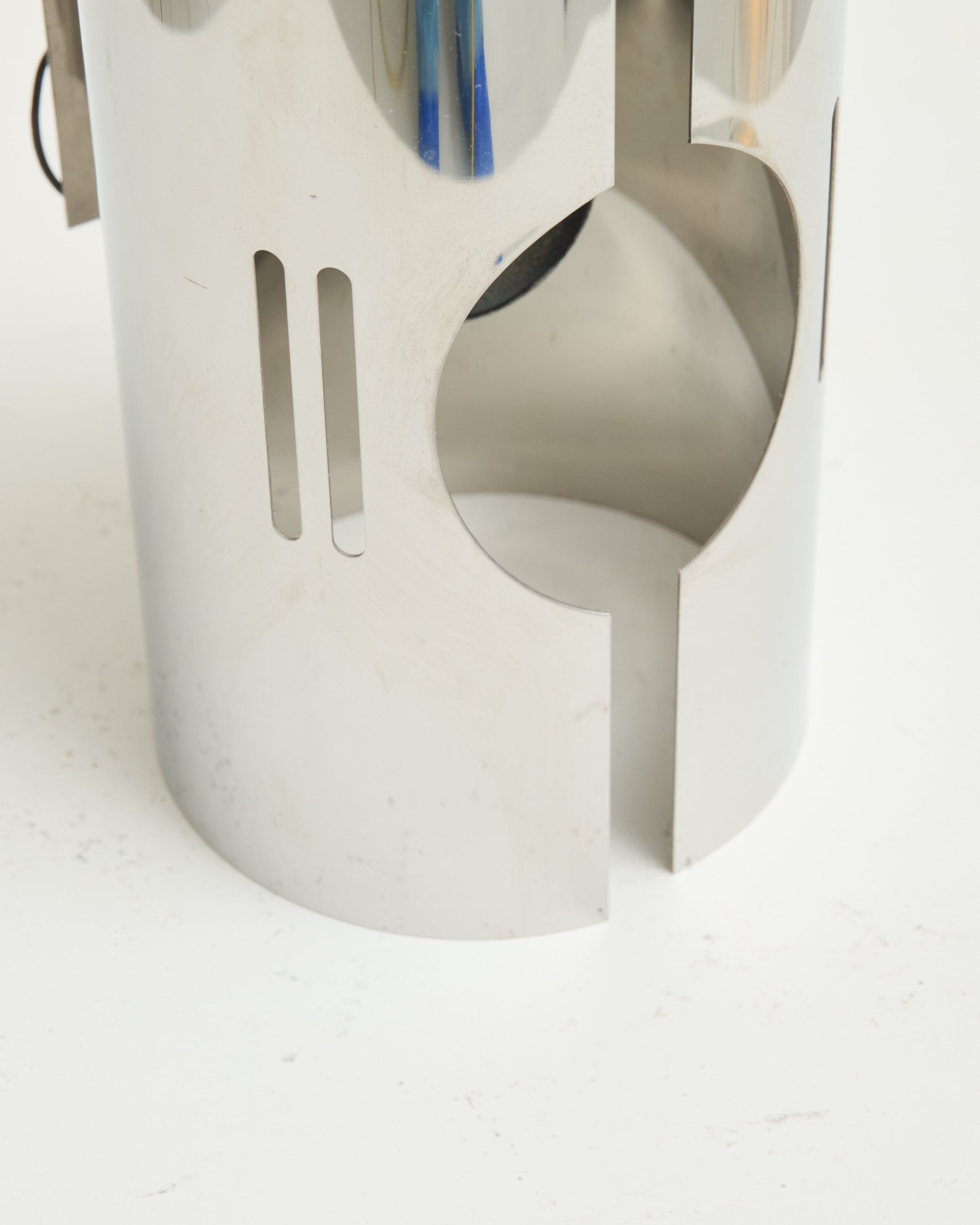 Paire d'appliques chromées avec fentes, 1970s