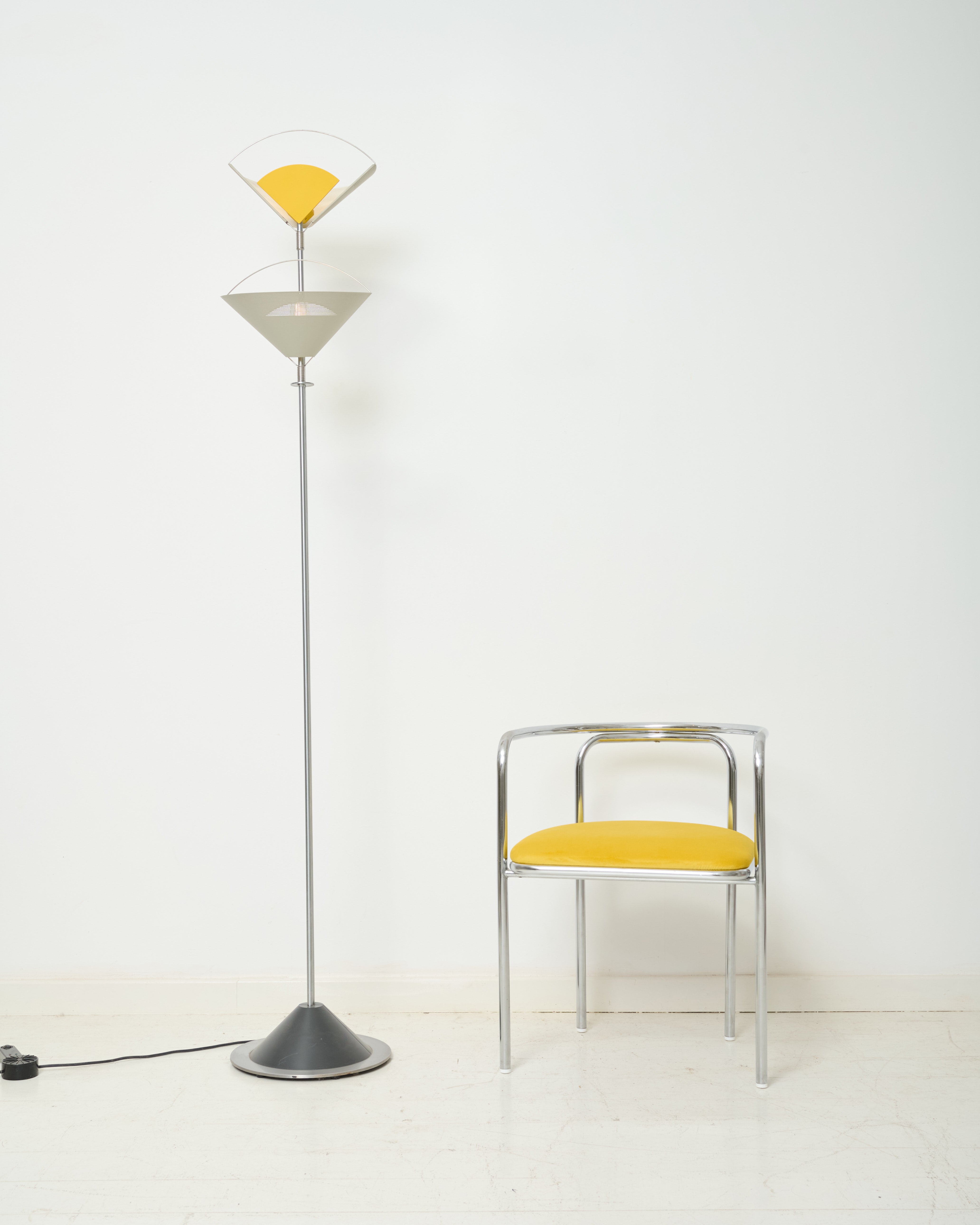 "Sintheto Terra D" floor lamp, F. Porsche, Luci Italia, 1984