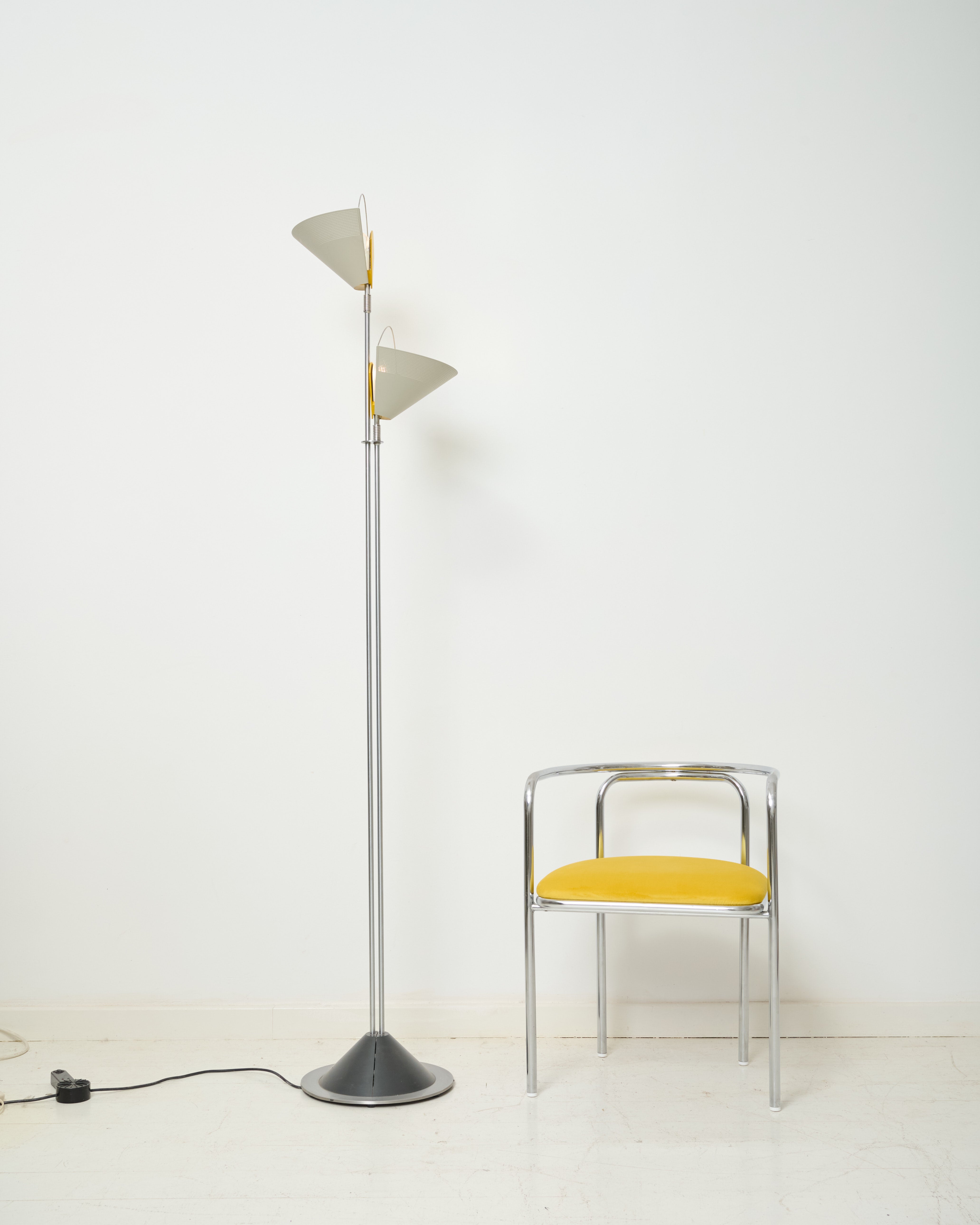 "Sintheto Terra D" floor lamp, F. Porsche, Luci Italia, 1984