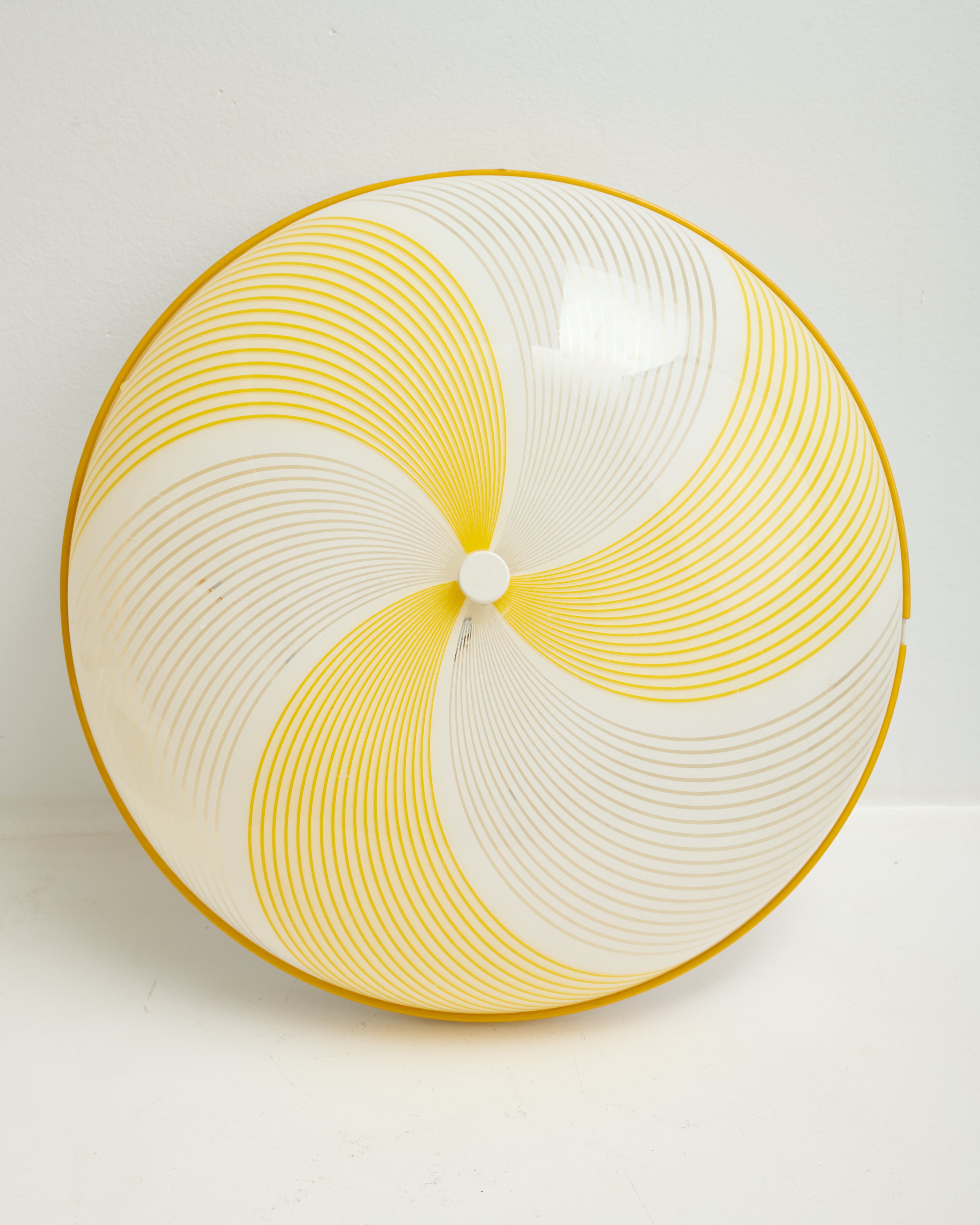 Plafonnier dôme bicolore, 1970-1980s