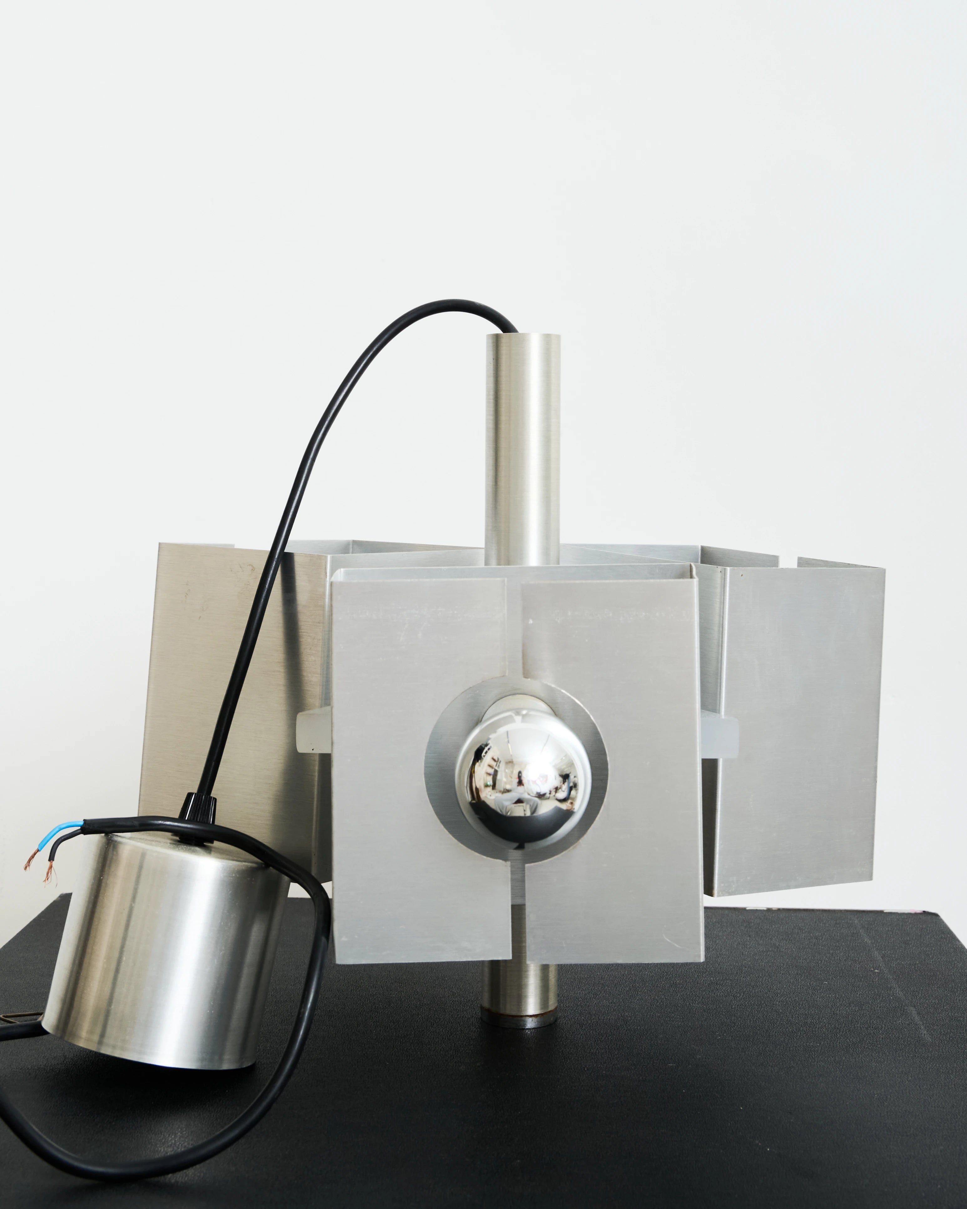 UFO suspension light, three square lights, 1970s