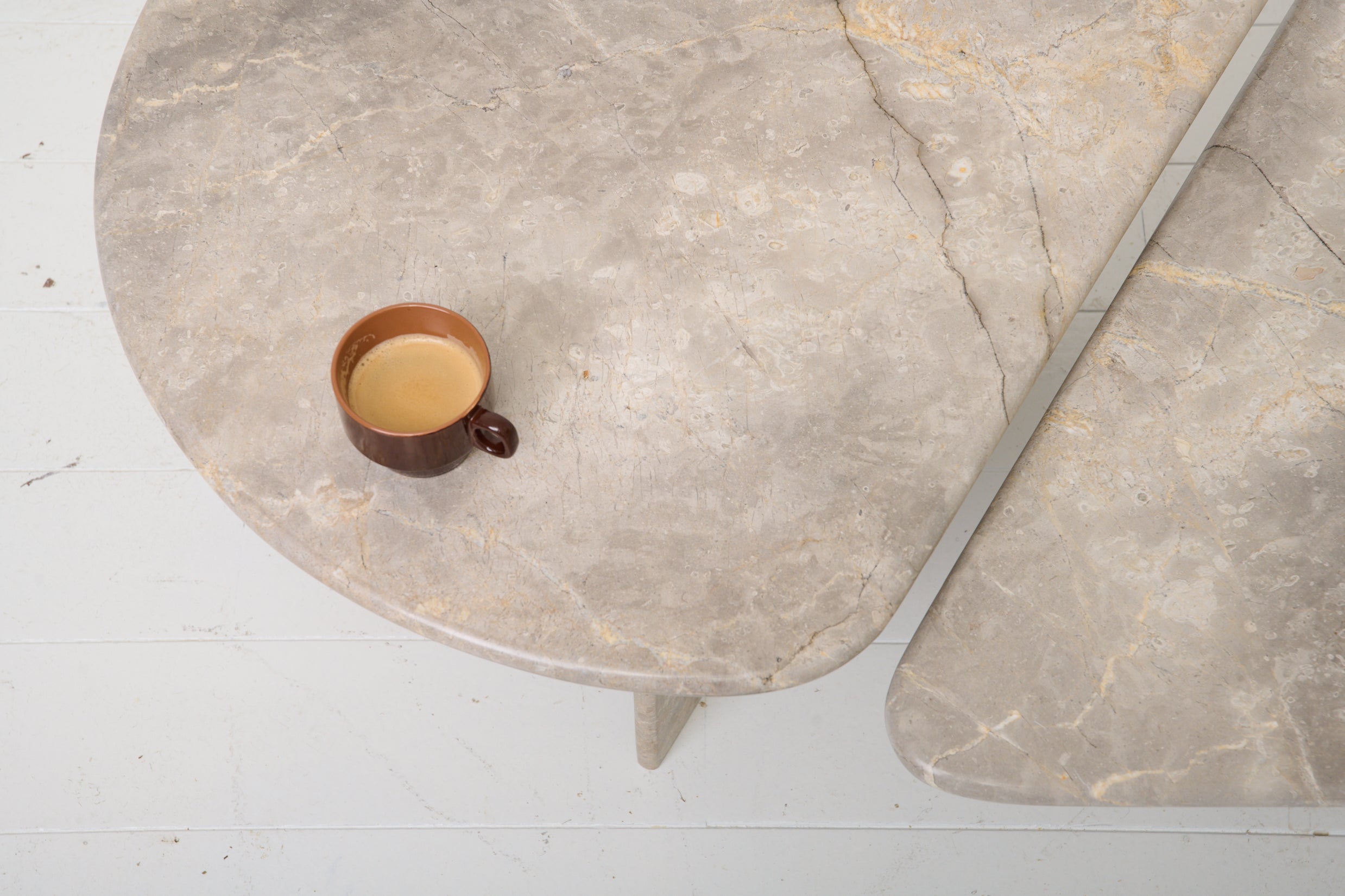 Table basse en marbre, 1970s