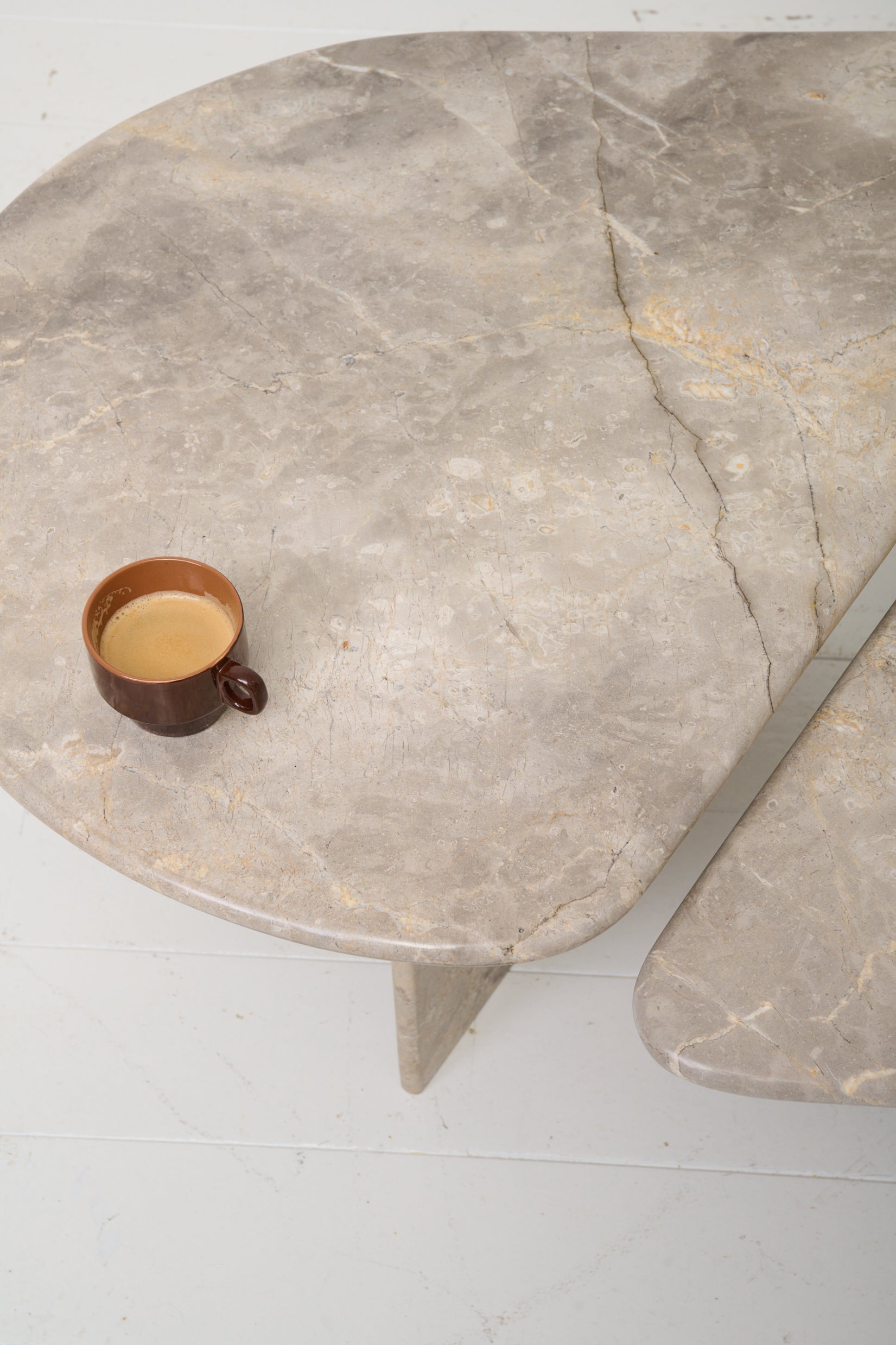 Table basse en marbre, 1970s