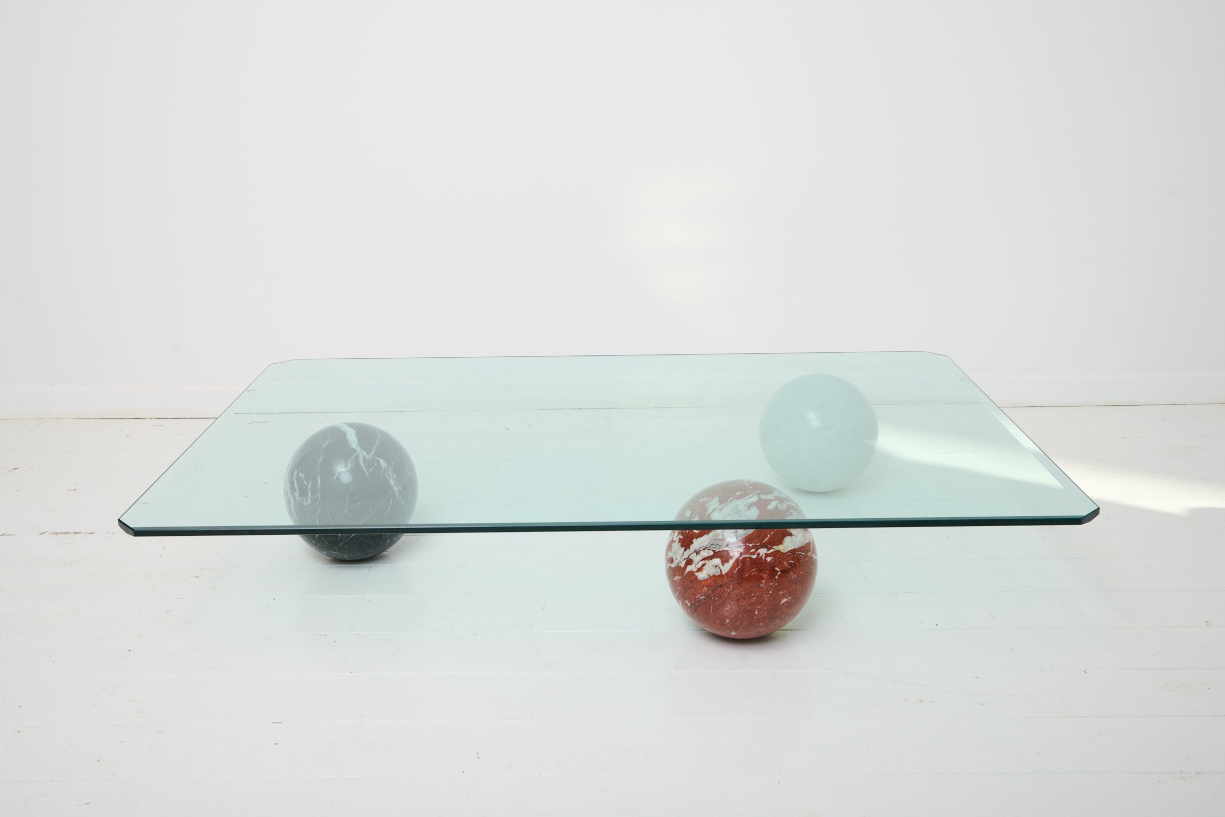Table basse "Trois sphères", Vignelli, 1980-1990