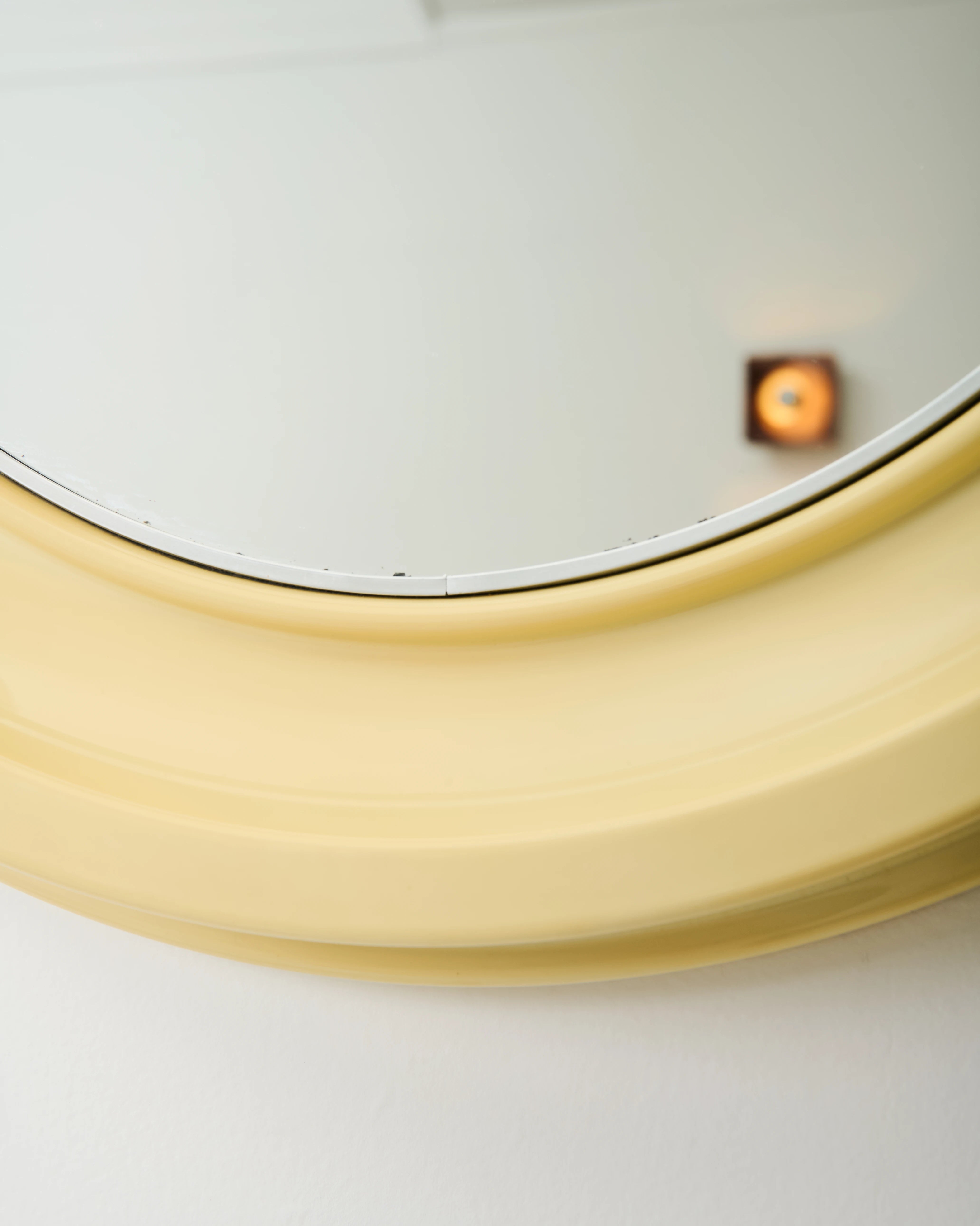 Butter Round Mirror, Salc, 1970s